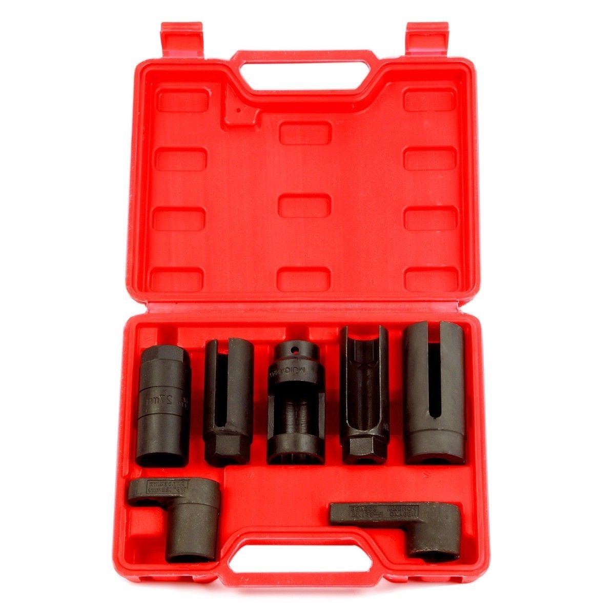 7-Piece Oxygen Sensor Socket Set - Universal Automotive Sensor & Oil Pressure Sending Unit Removal Tool Kit for Car, Truck, SUV Repair & Maintenance