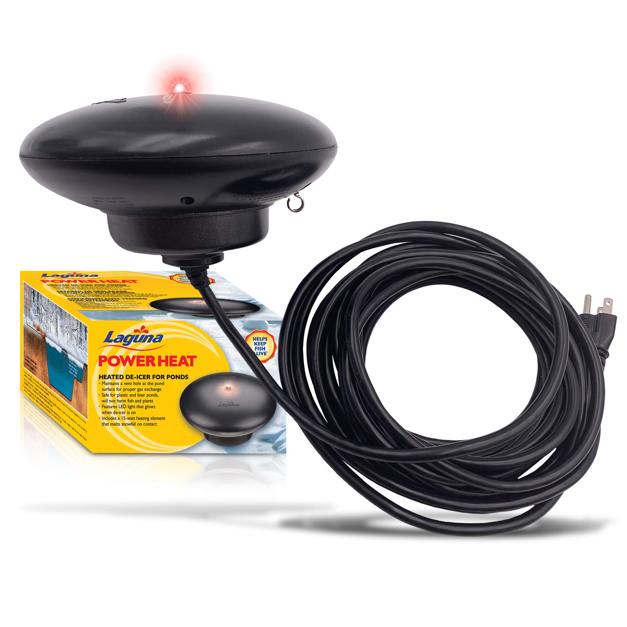 Laguna PowerHeat 315W Heated Pond De-Icer - Prevents Ice Formation in Garden Ponds, Water Features & Small Lakes During Winter