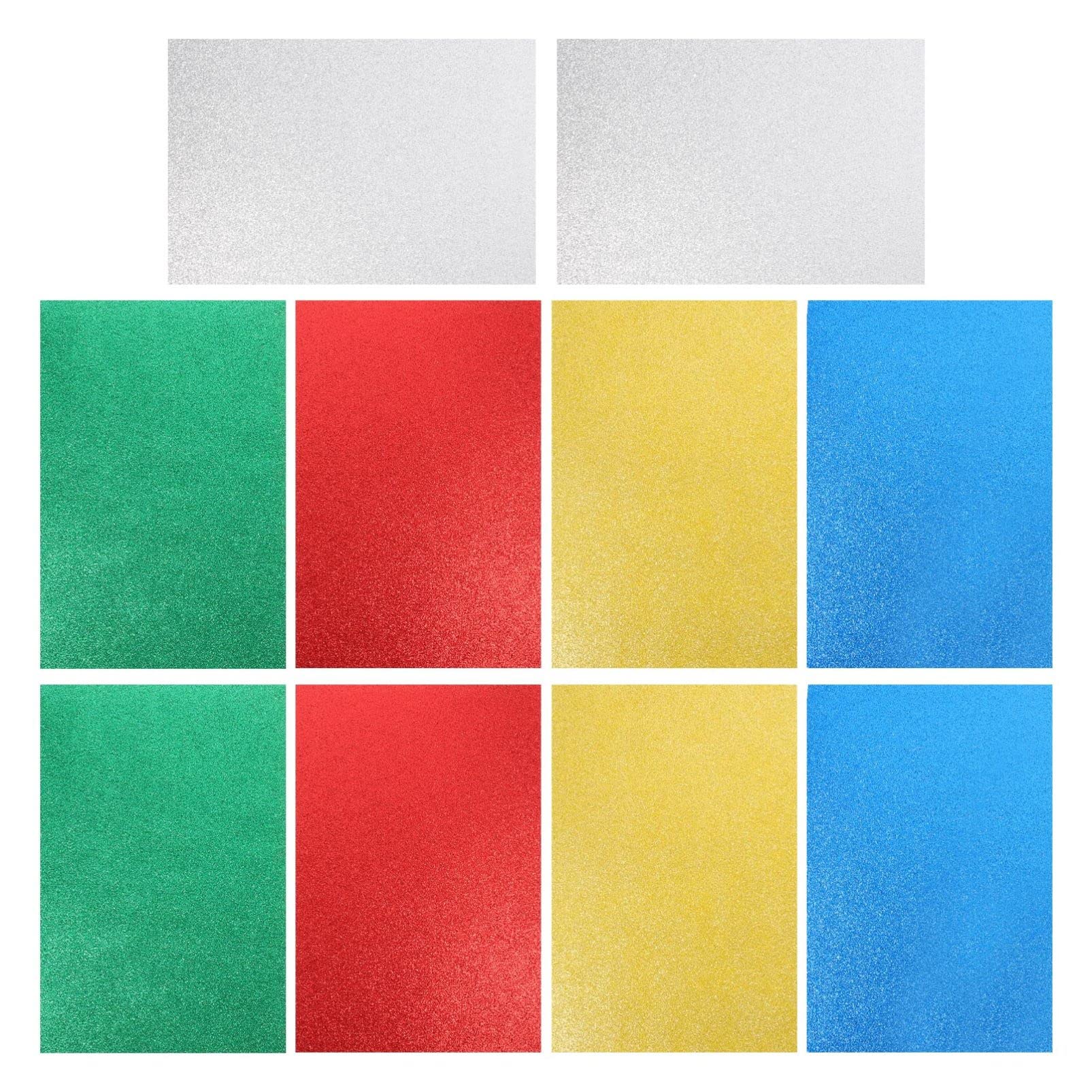 10 Pcs Handmade Colorful Origami Paper for Kids - DIY Glitter Craft Paper, Wrapping Paper, School Art Projects - Perfect for Scrapbooking, Gift Wrapping & Creative Classroom Activities