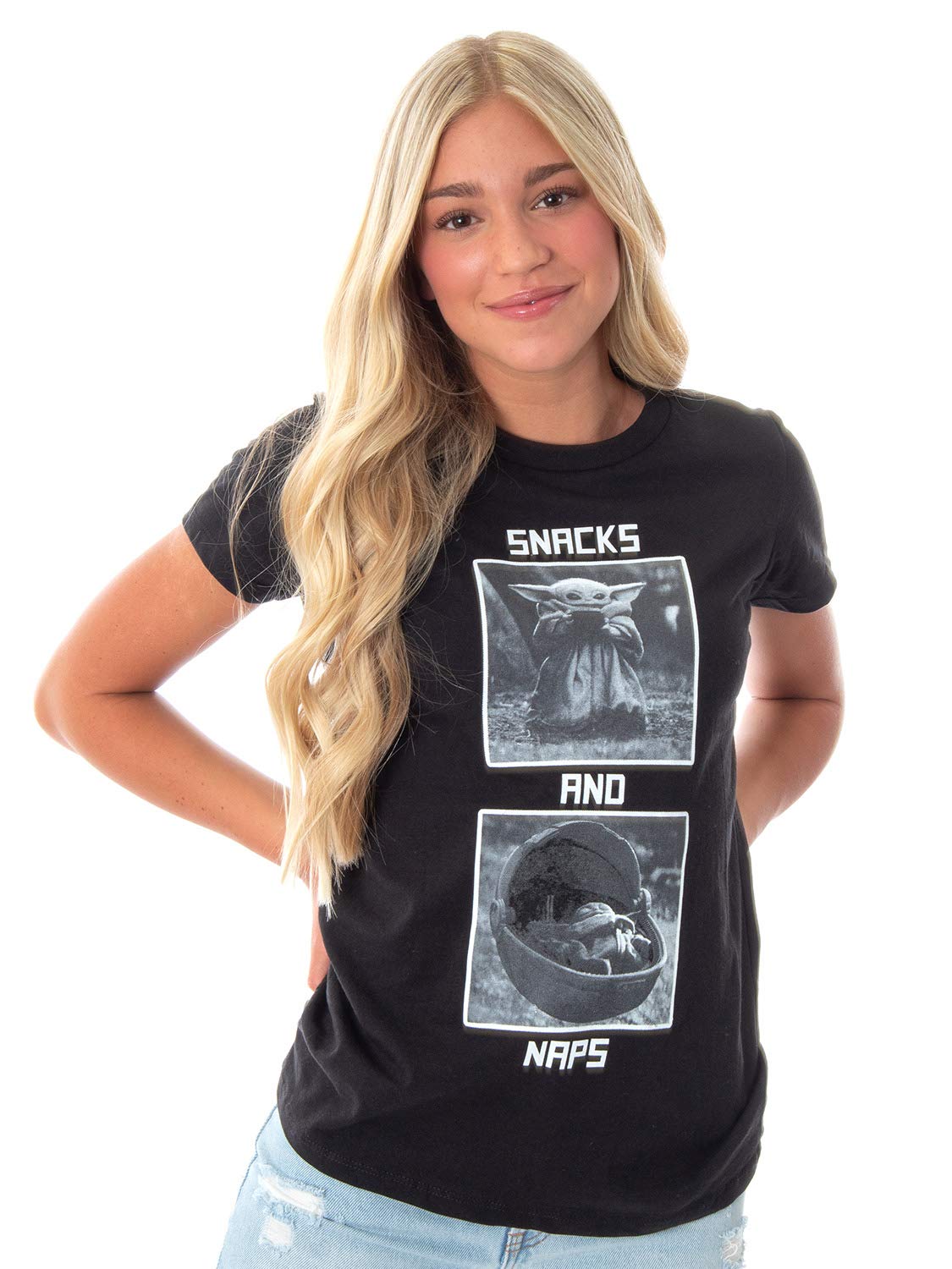 **Star Wars The Mandalorian The Child Photo Album Snacks & Naps Juniors T-Shirt – Cute Baby Yoda Graphic Tee for Kids & Fans – Perfect for Cosplay, Gifts & Everyday Wear**
