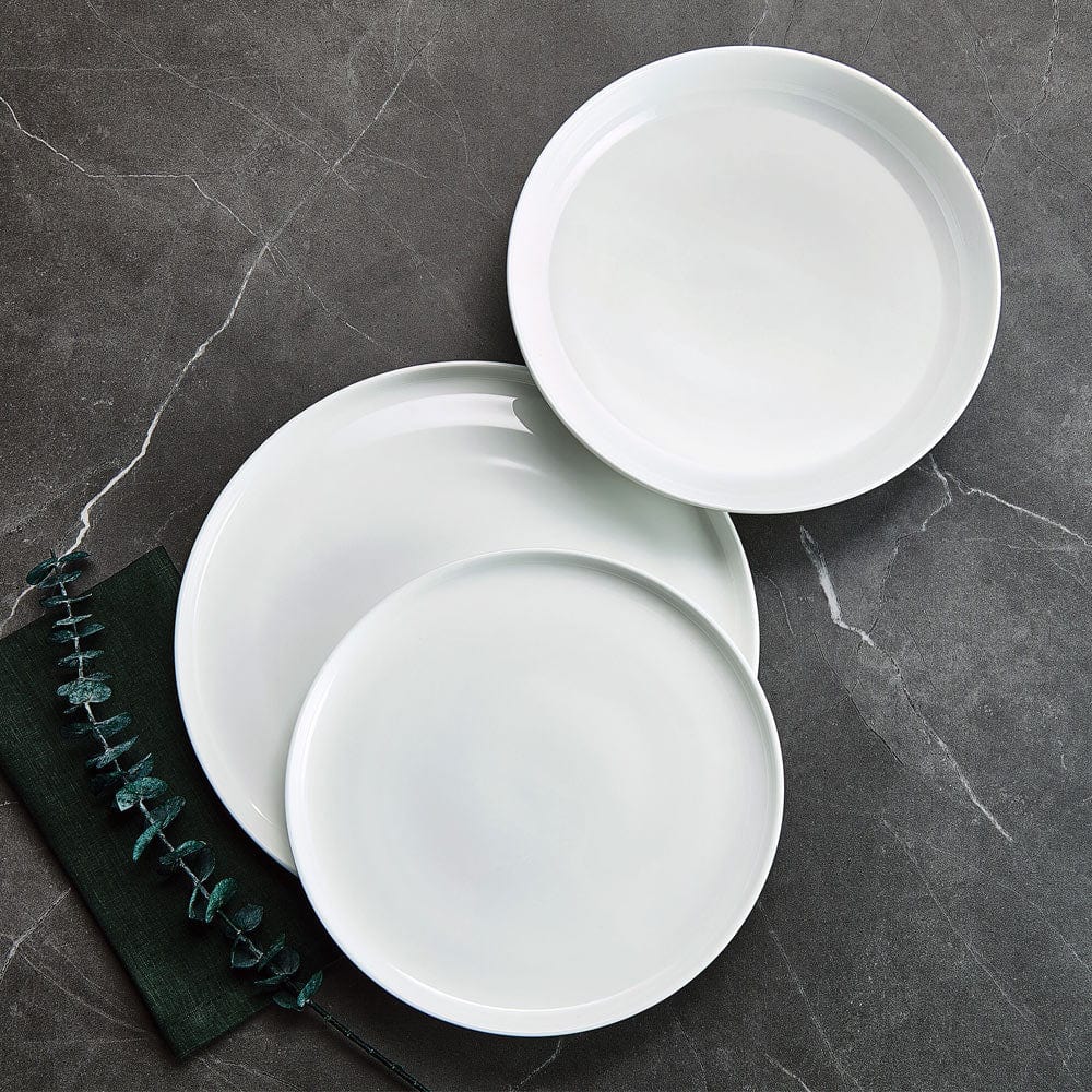 Marion 12-Piece Dinnerware Set - Service for 4 People - Elegant Porcelain Plates, Bowls & Mugs - Perfect for Family Dinners, Entertaining Guests & Everyday Use