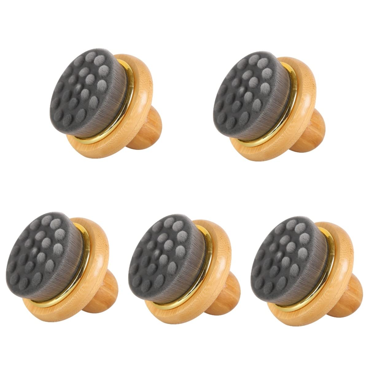 Kids Bath Brush Set - 5pcs Wooden Body & Scalp Massager for Shower & Hair Washing | Gentle Exfoliation & Skin Care