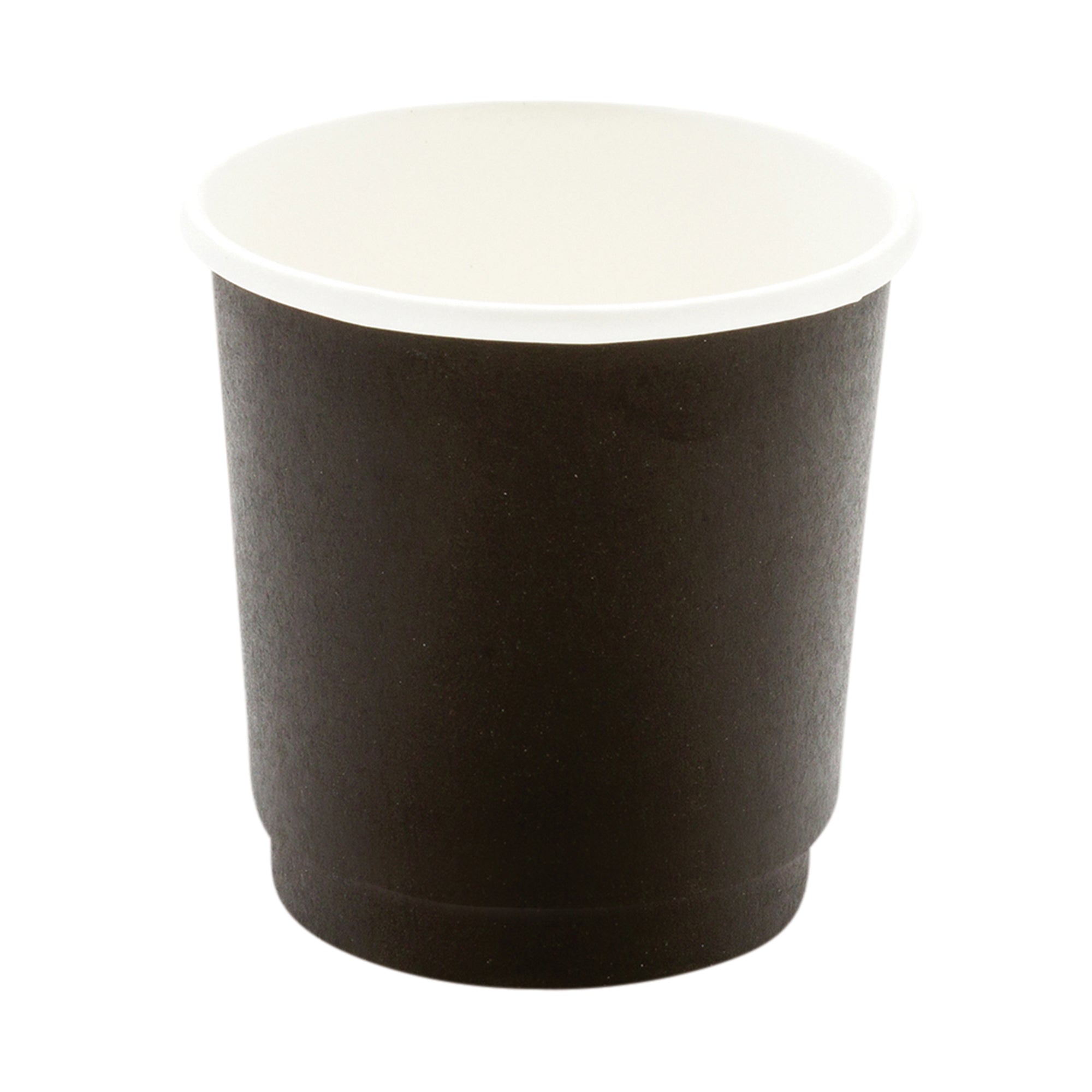 4 oz Black Double Wall Paper Coffee Cups - 25 Count Box (2.5