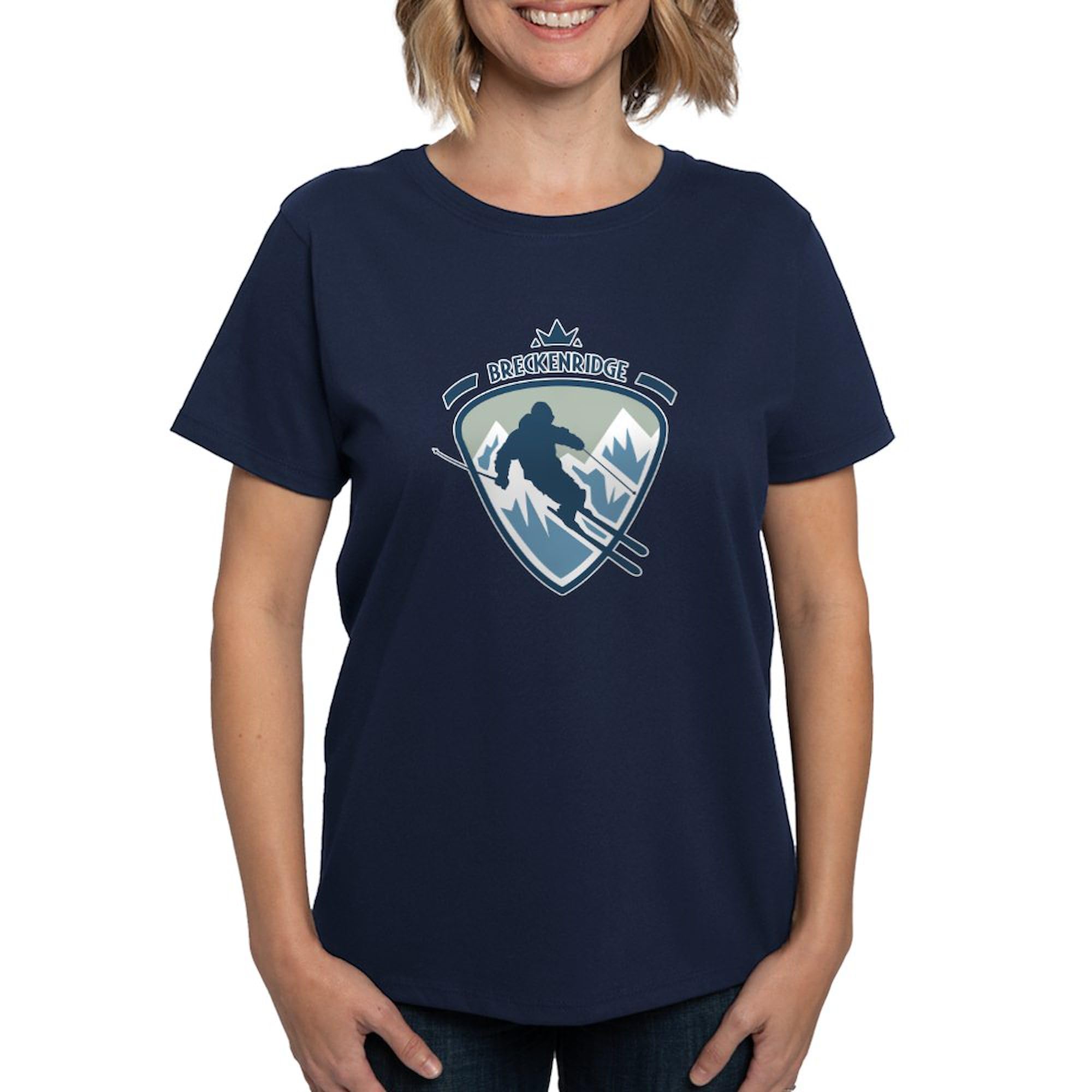 Breckenridge Women's Dark Cotton T-Shirt - Soft & Comfortable Casual Tee for Everyday Wear | Perfect for Outings, Travel & Relaxing