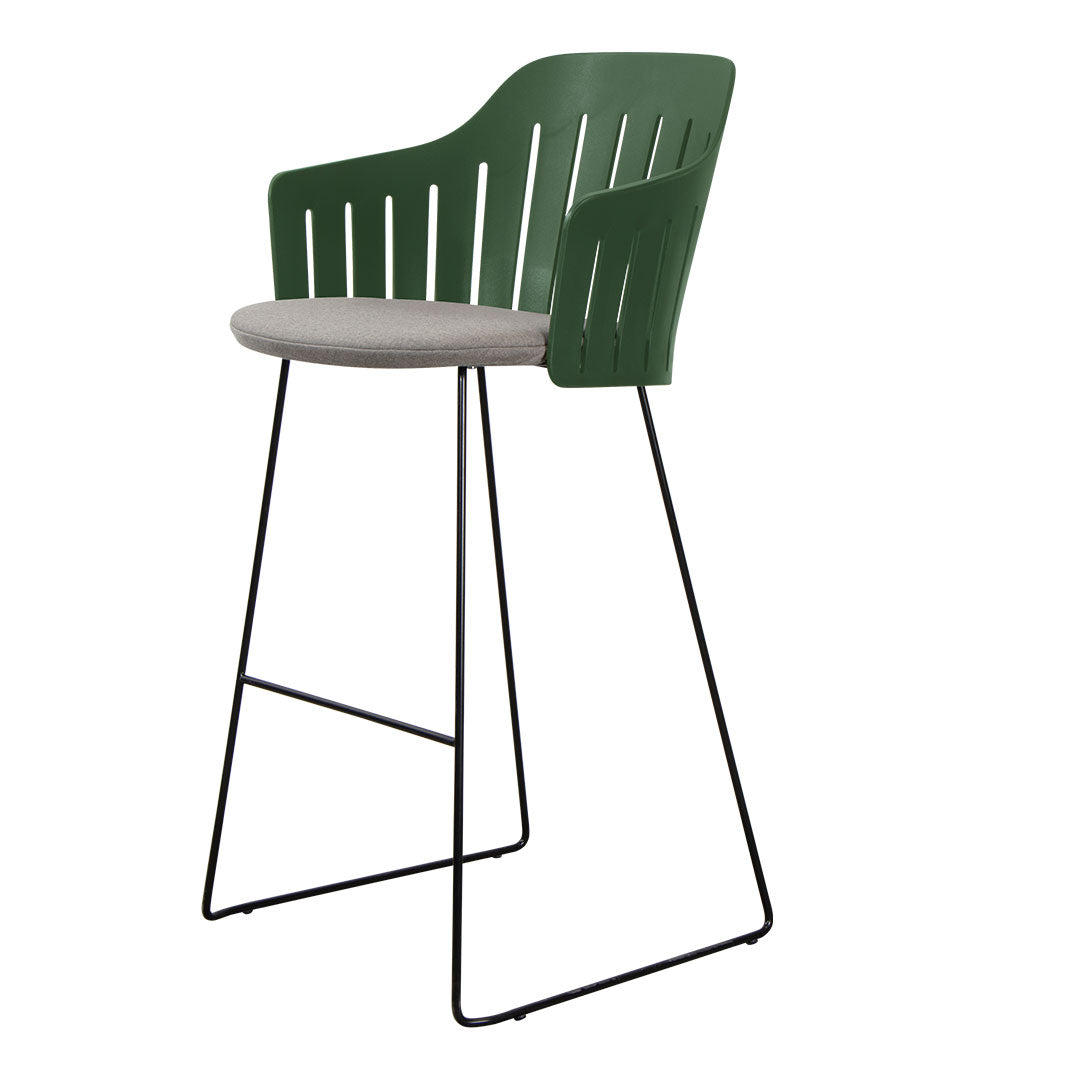 Premium Outdoor Bar Chair with Sled Base & Comfortable Seat Cushion - Perfect for Patio, Deck, Poolside, and Backyard Relaxation
