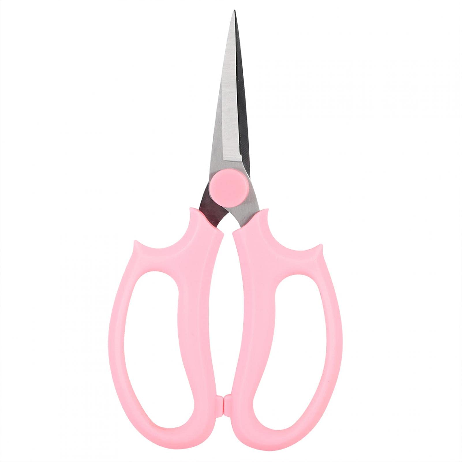 Premium Stainless Steel Floral Scissors - Multi-Purpose Garden Shears for Flower Arranging, Trimming & Crafting | Ergonomic Design for Home & Professional Use (Elegant Pink)