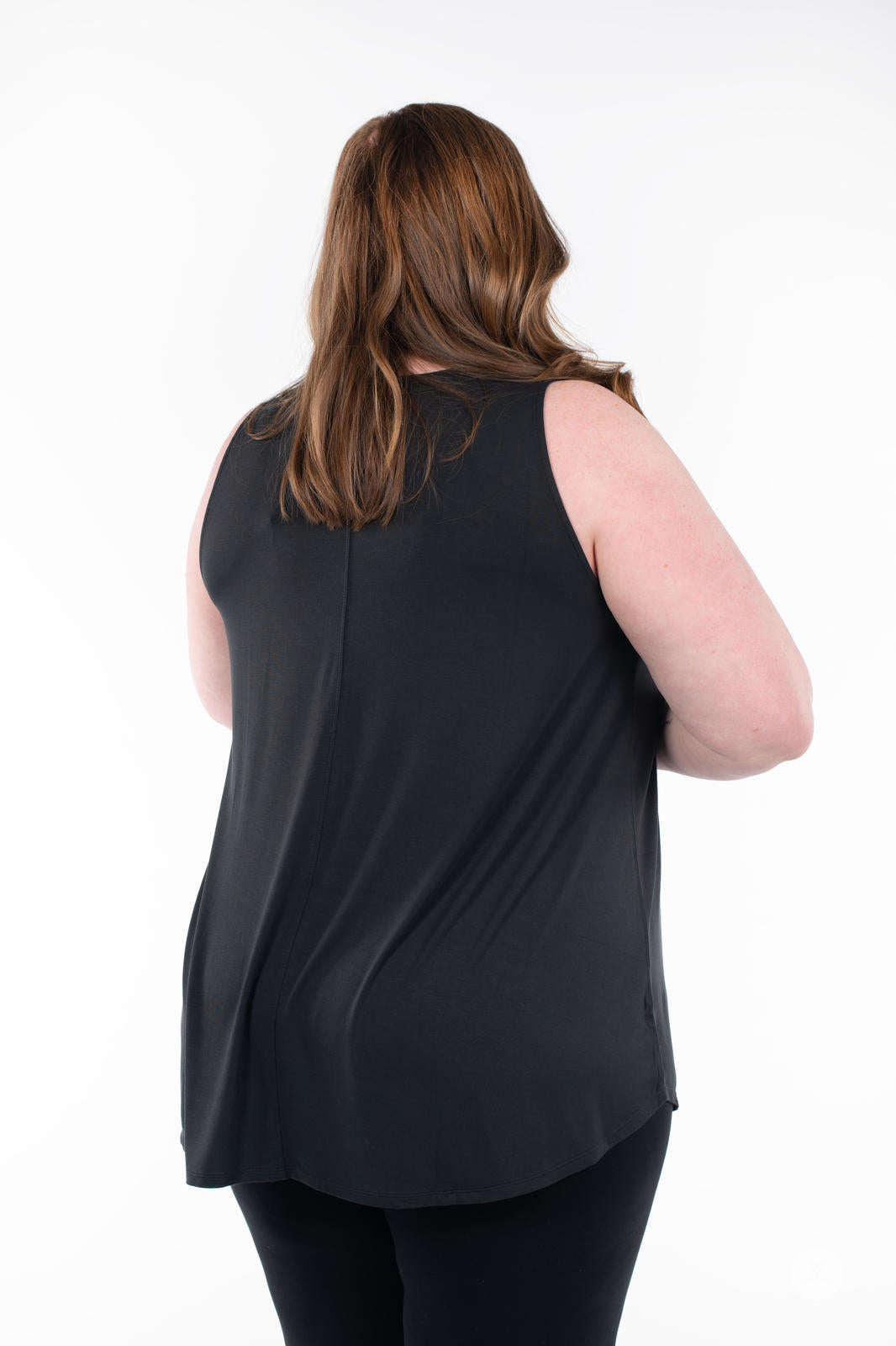 Women's Flowy V-Neck Swing Tank Top - Soft Stretchy Casual Summer T-Shirt for Layering or Lounge Wear - Perfect for Yoga, Beach & Everyday Outfits