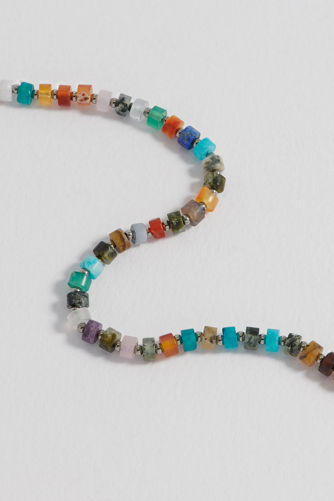 Gemstone Rondelle Bracelet for Men - Natural Beaded Healing Crystal Jewelry - Perfect for Meditation, Yoga & Spiritual Gifts
