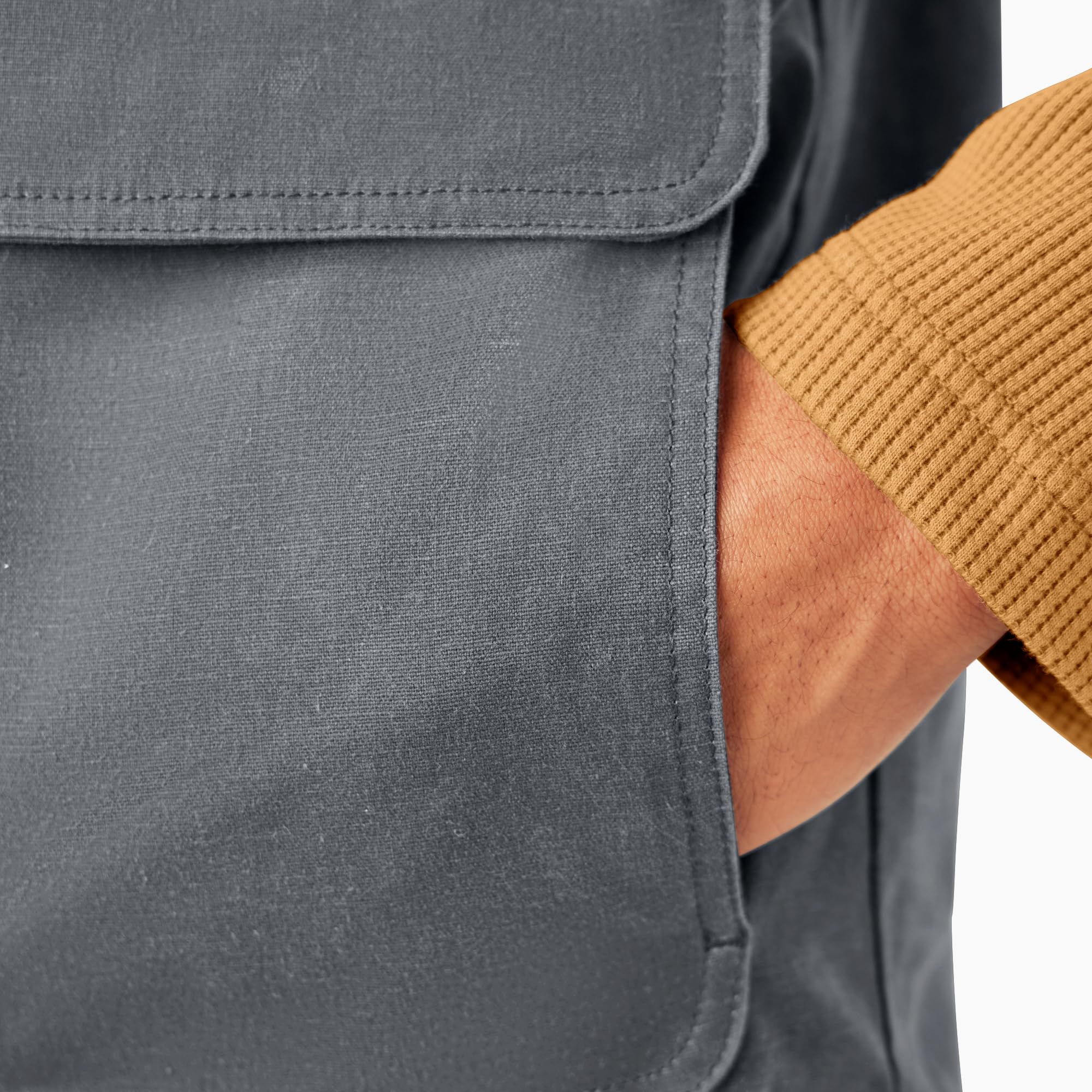 Dickies Men's Waxed Work Vest - Durable Water-Resistant Utility Vest for Outdoor Work, Hiking & Casual Wear