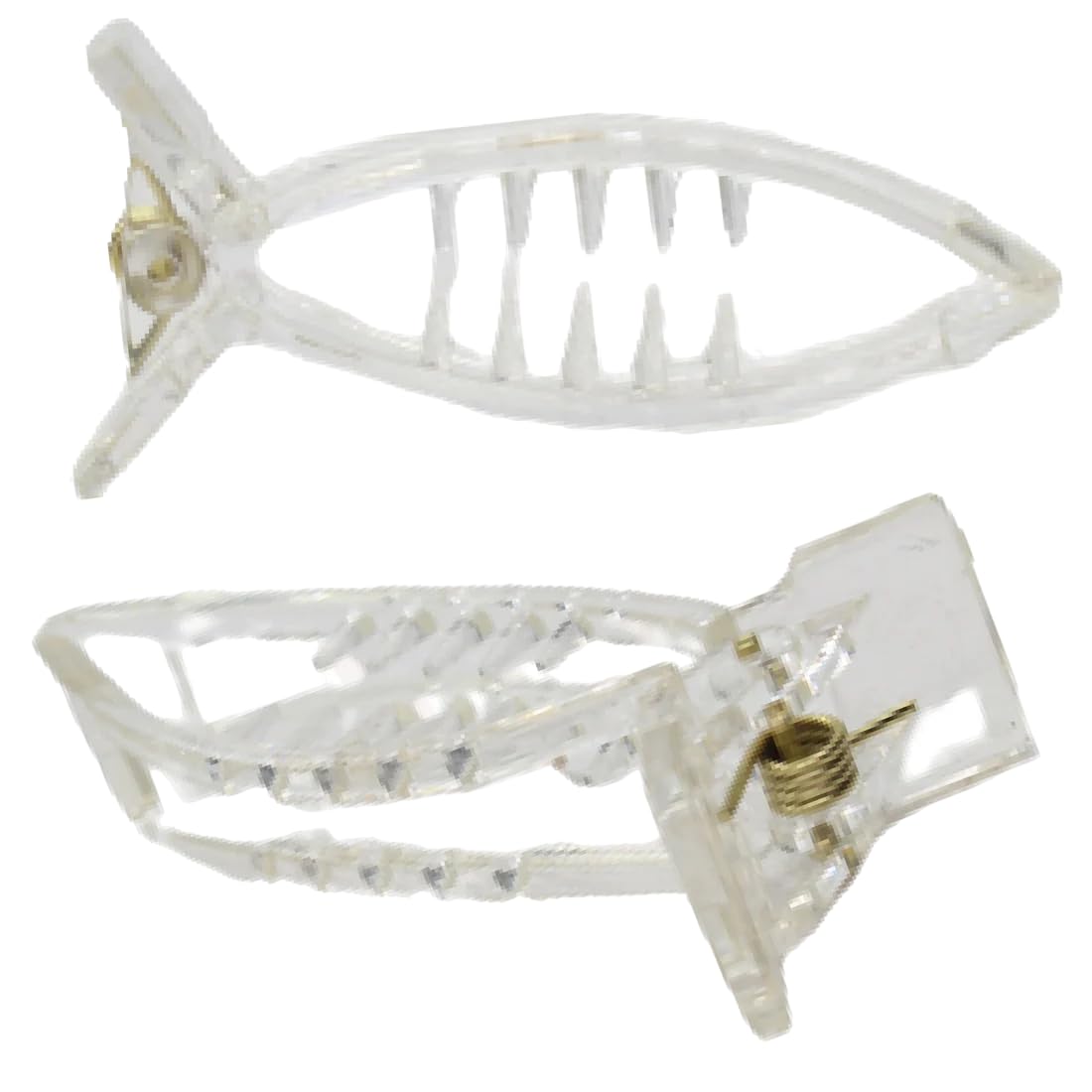 AKADO Medium Butterfly Hair Clips for Women - Non-Slip Banana Hair Clips with Inner Teeth, Spring Covered Hairpins (3-Pack, Multicolor) | Perfect for School, Work, Parties & Everyday Hairstyles