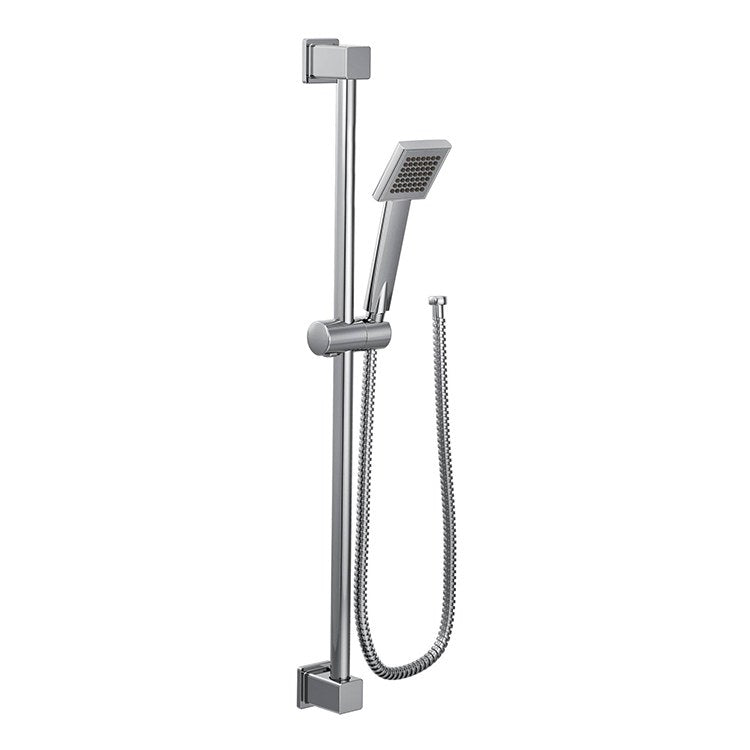 90 Degree Eco Performance Single Function Handshower with Slide Bar - Water Saving Shower Head for Bathroom, Shower, and Spa - Perfect for Home and Hotel Use
