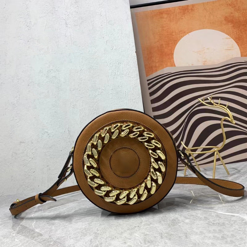 Stylish Round Crossbody Bag for Women - Trendy Vegan Leather Handbag for Daily Use, Work, and Travel | Perfect for Outfits, Shopping & Casual Outings