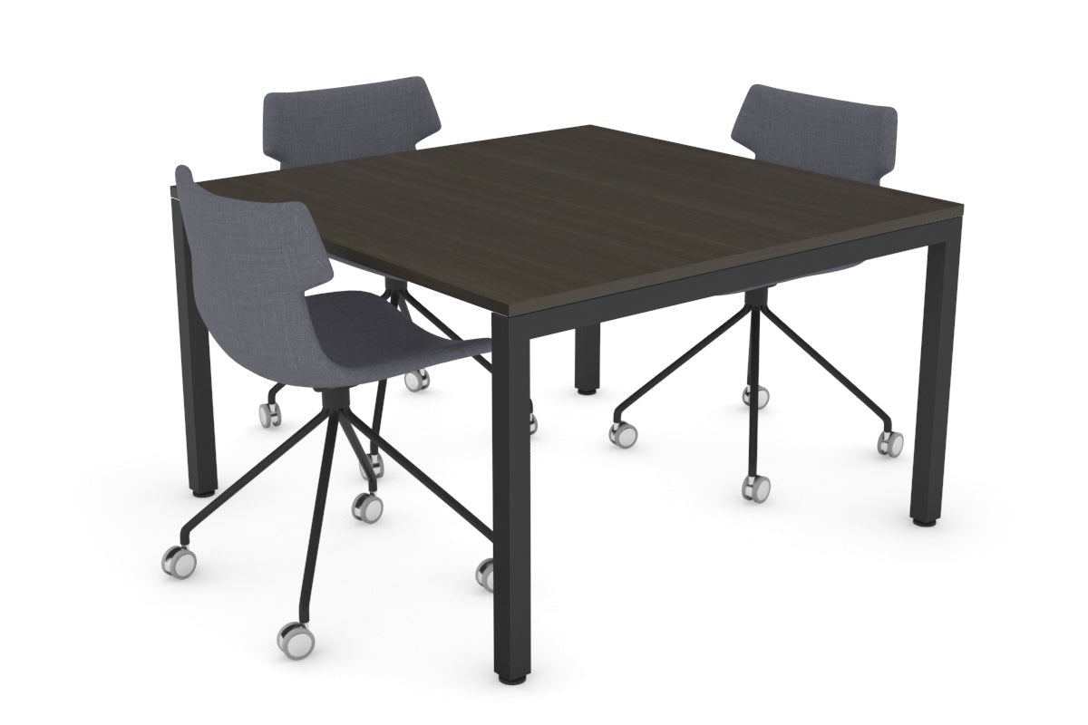 Modern Square Boardroom Table with Quadro Legs - 1200L x 1200W - Executive Office Conference Table for Professional Meetings & Presentations