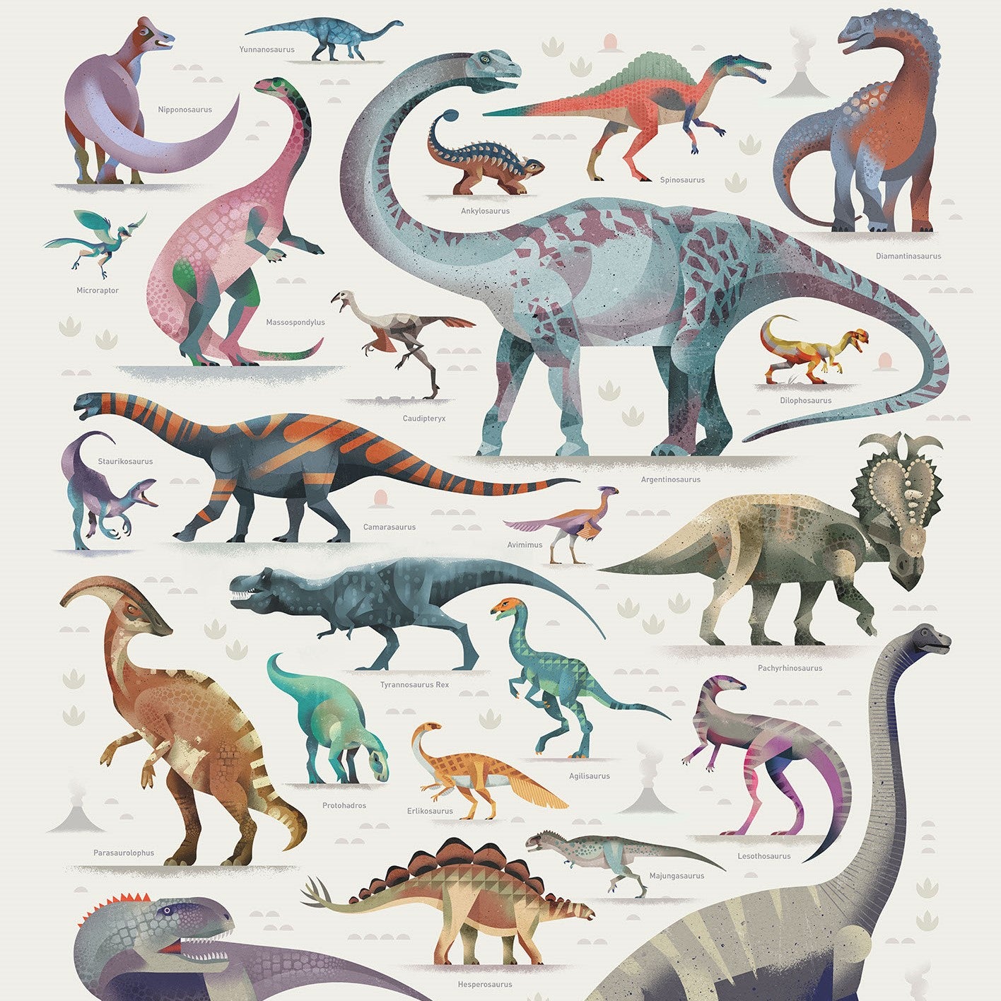 Dinosaurs Wall Mural 5528 - Premium Peel and Stick Wall Decal for Kids Room Decor | Dinosaur Theme Nursery, Playroom & Classroom Decorations