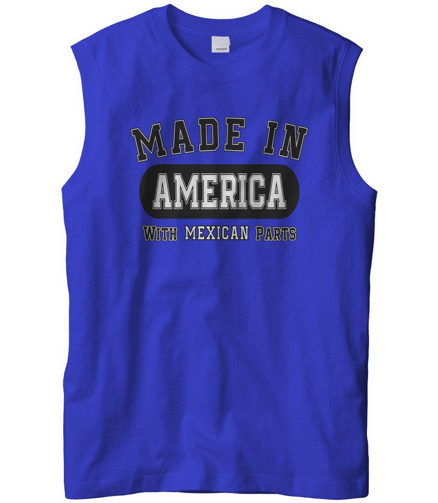 Cybertela Men's Sleeveless T-Shirt - American Made with Premium Mexican Fabric - Gym, Workout & Summer Casual Wear
