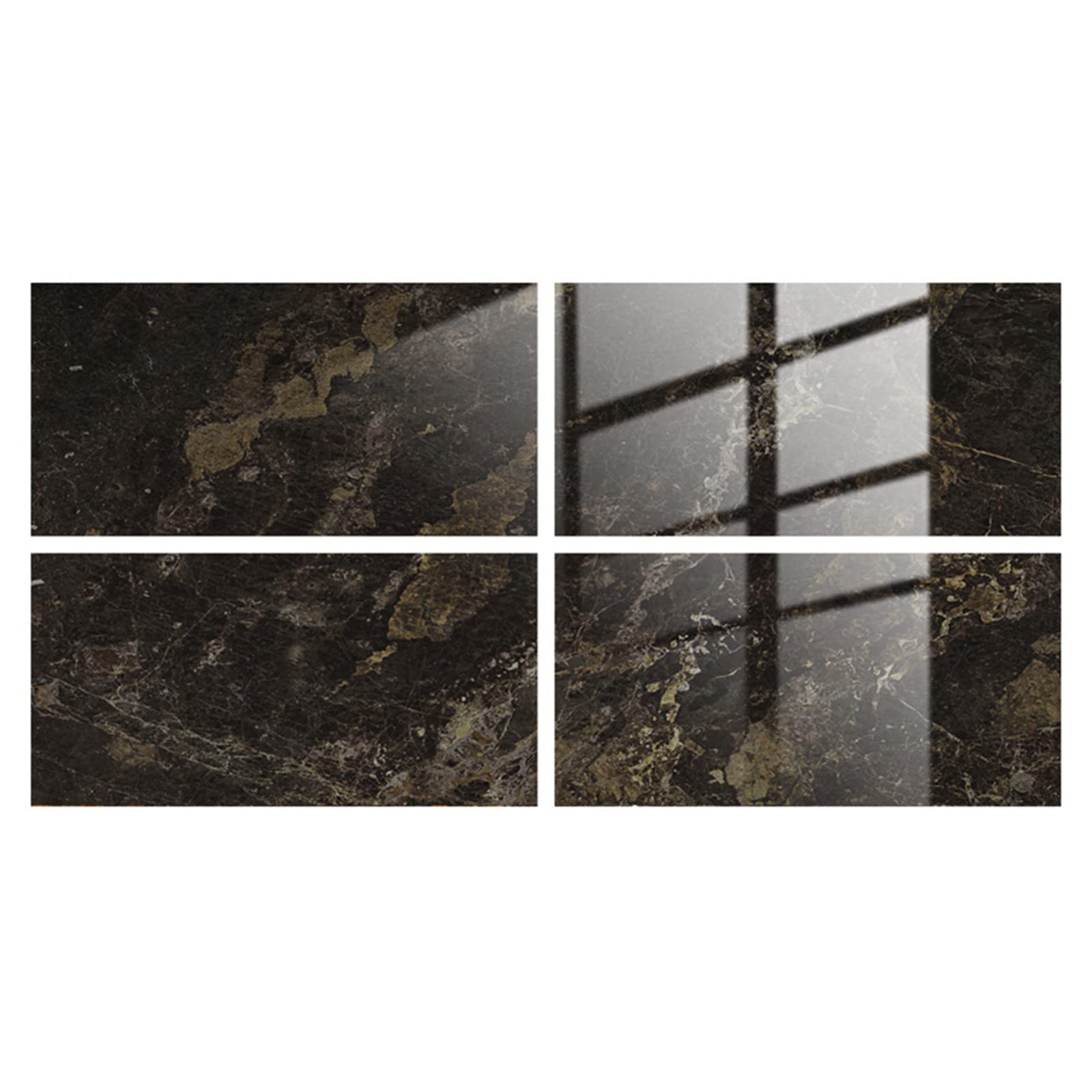 4PCS Peel and Stick Marble Pattern Wall Stickers - Self-Adhesive Crystal Film Tiles for Home Decor, Floor & Wall Decoration - Perfect for Living Room, Bedroom, Kitchen & Bathroom Renovation