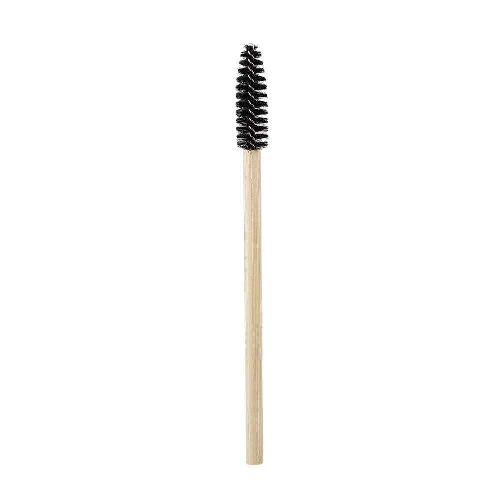 LIDEBLUE 100pcs Disposable Mascara Wands with Wooden Handle - Eyelash Extension Brushes, Spoolies for Professional Makeup Artists & DIY Beauty - Perfect for Salon, Home Use & Travel
