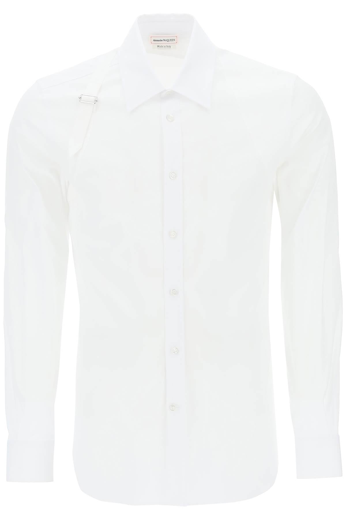 Alexander McQueen Stretch Cotton Harness Shirt - Stylish & Comfortable for Casual & Night Out