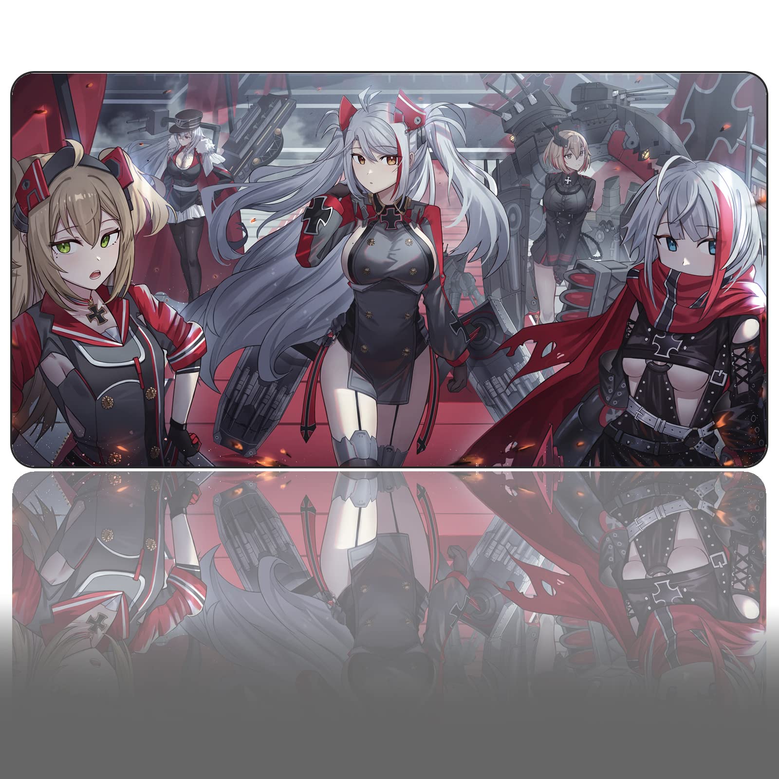 Azur Lane Anime Gaming Mouse Pad - XXL Large (31.49x12 Inch) Waterproof Non-Slip Desk Mat for PC, Keyboard & Computer Accessories - Perfect for Gaming Setup & Office Workstation