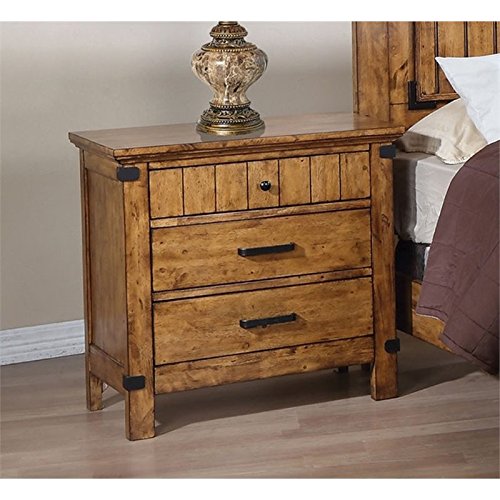 Coaster Brenner 2-Piece Wooden Bedroom Set - Dresser & Nightstand for Modern Home Decor | Perfect for Master Bedroom, Guest Room & Apartment Furniture