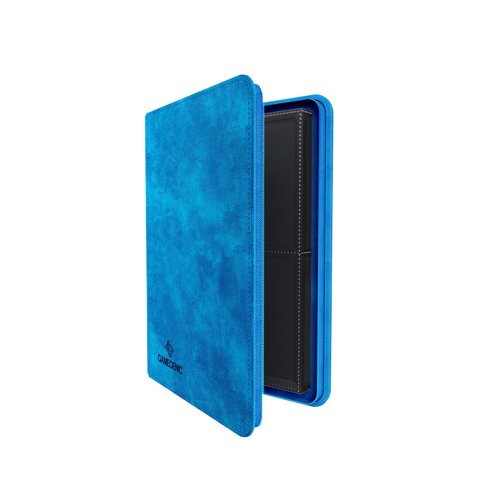 Blue Zip Up Album with 8 Pockets - Perfect for Collecting Trading Cards, Photos & Memorabilia