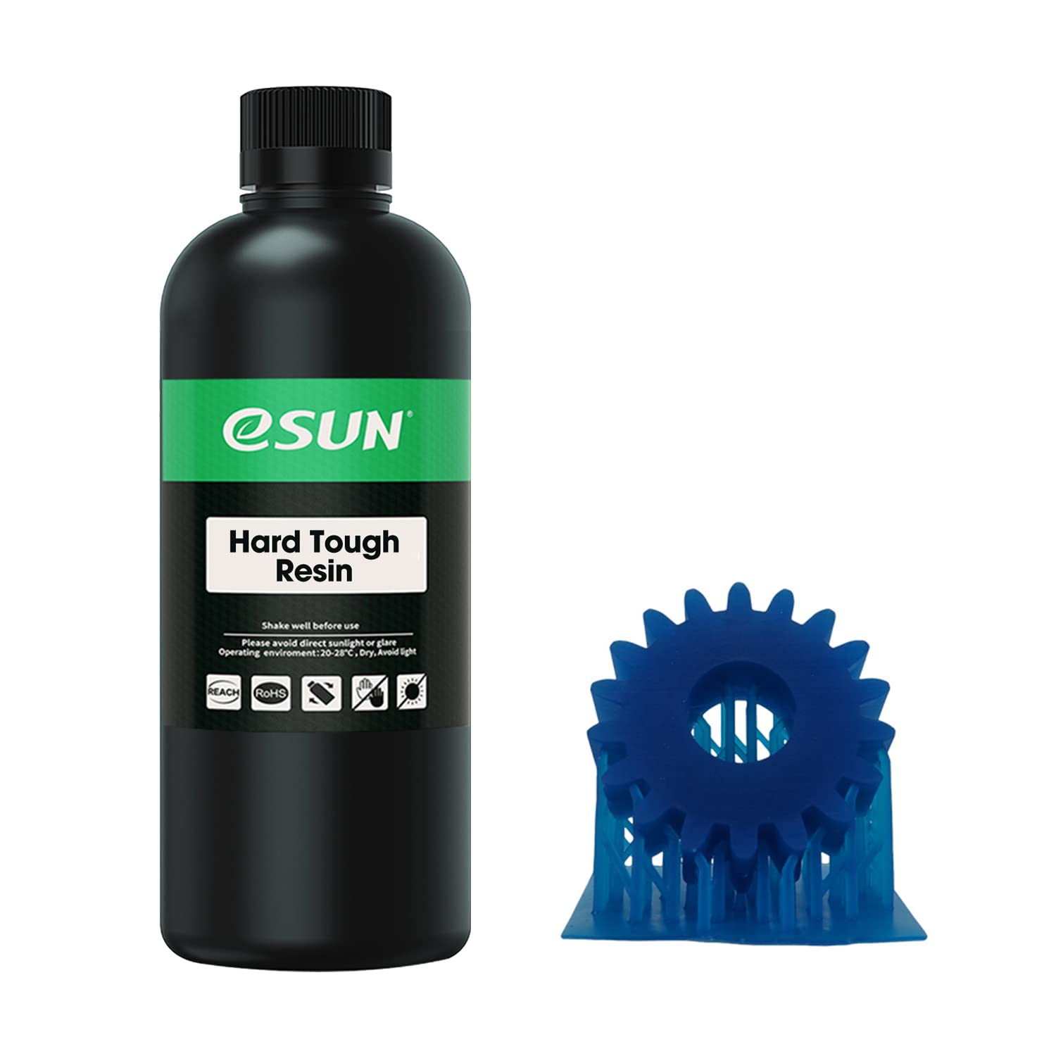 eSUN 405nm LCD 3D Printer Resin - ABS-Like Rapid UV Curing Photopolymer Resin (1000g, Blue) | High Impact & Toughness for Photon UV LCD 3D Printing | Ideal for Miniatures, Jewelry & Prototyping