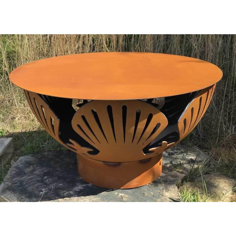 Fire Pit Art Steel Table Top Covers - Durable Outdoor Patio Accessories for Backyard, Garden & Camping Use