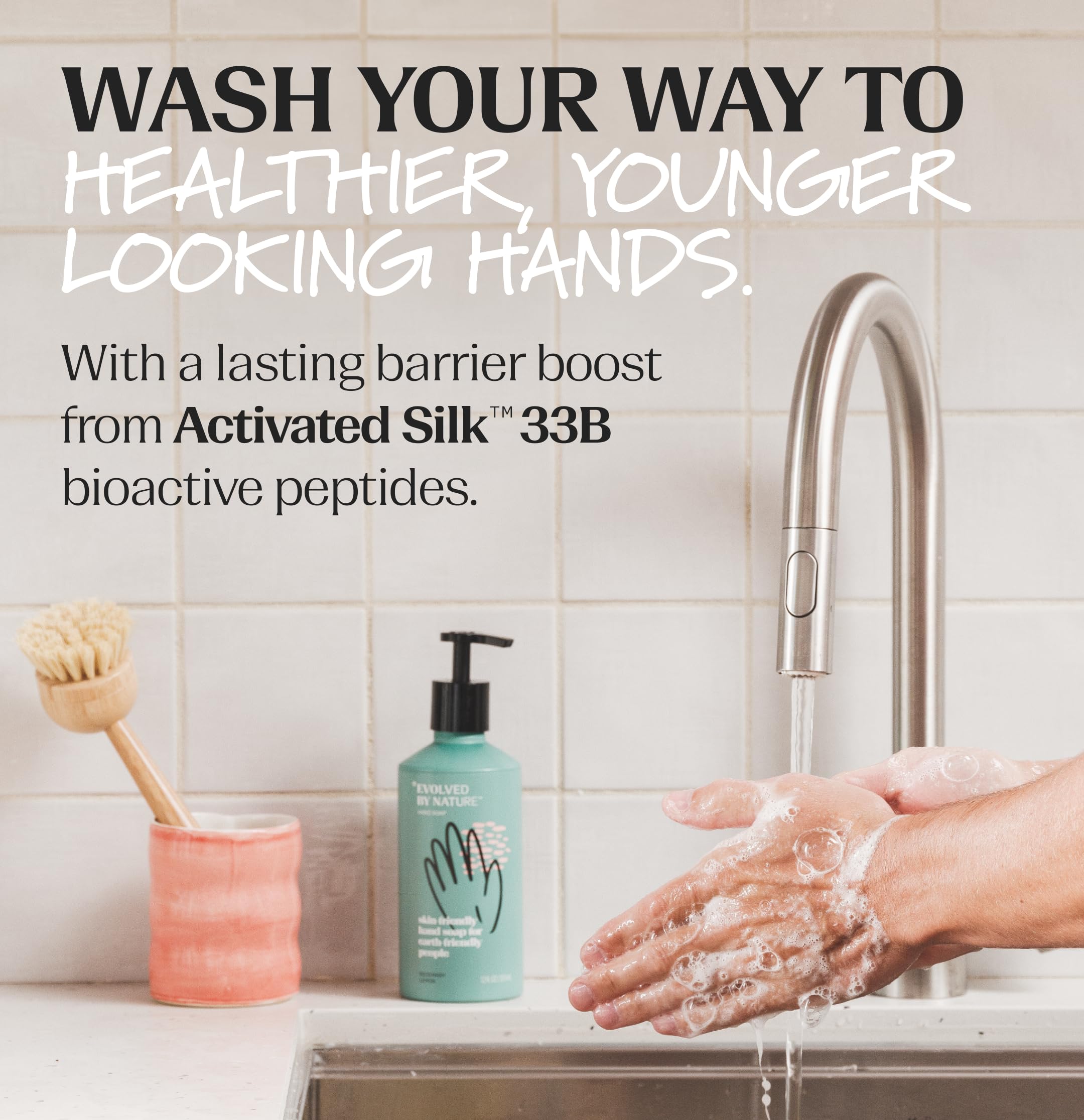 Evolved By Nature Liquid Hand Soap Refill - 128 Oz (Pack of 4) | Rosemary Lemon Scent | Biodegradable & Eco-Friendly Formula | Ideal for Home, Kitchen, Bathroom & Office Use