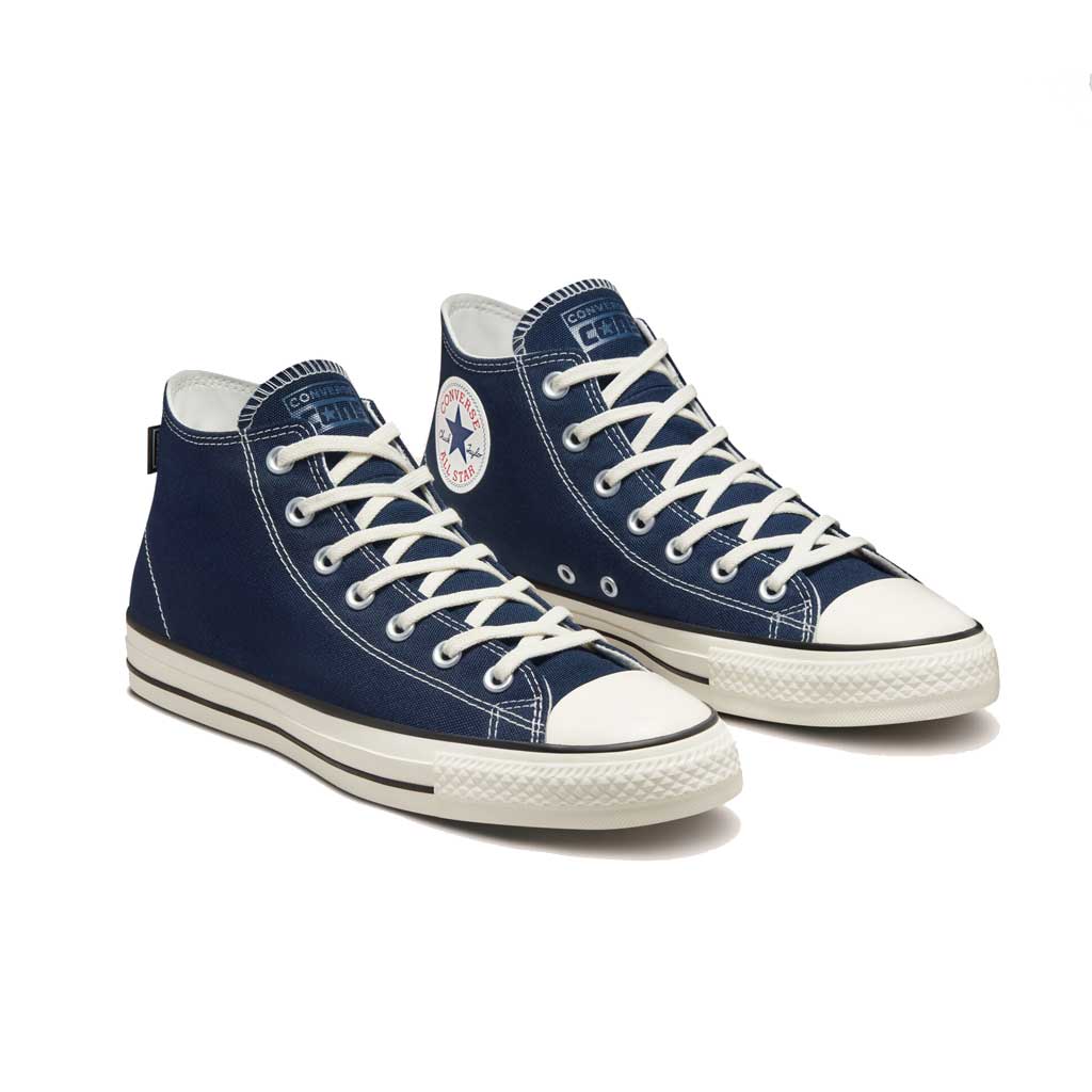 Converse CTAS Pro Mid Canvas Sneakers for Men & Women - Navy/Black High Top Shoes for Casual Wear, Skateboarding & Street Style