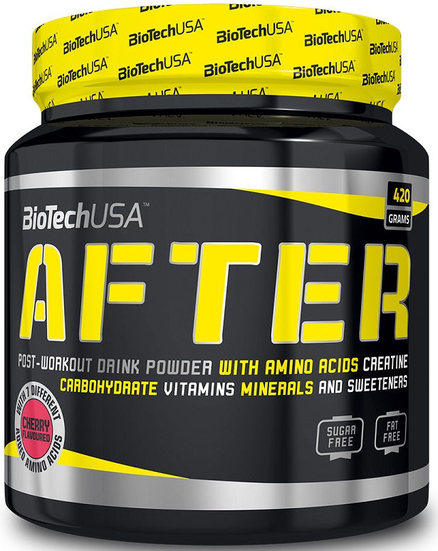 BioTechUSA After Workout Protein Shake - Green Apple Flavor, 420g | Post-Workout Recovery Drink for Muscle Growth & Energy Boost