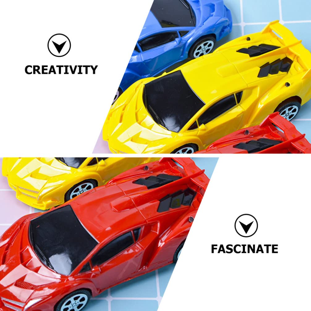 ibasenice 4-Piece Friction Powered Construction Toy Cars Set - Pull Back Vehicles for Kids, Adorable Push Cars for Toddlers - Perfect for Indoor Play, Birthday Gifts & Early Learning Development