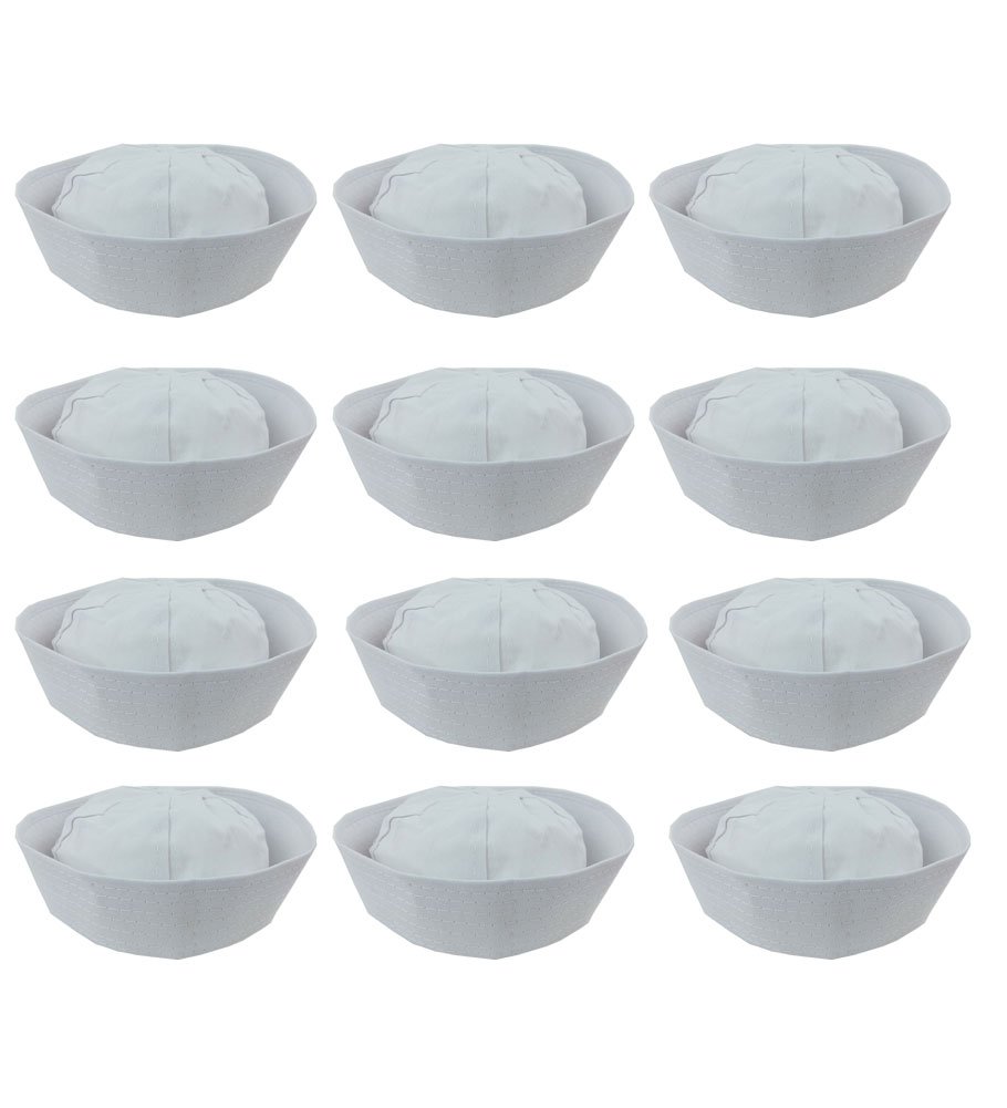 Funny White Sailor Party Hats - Nautical Costume Accessories for Halloween, Cosplay & Themed Parties - Perfect for Sailor Costumes, Yacht Parties & Nautical Events