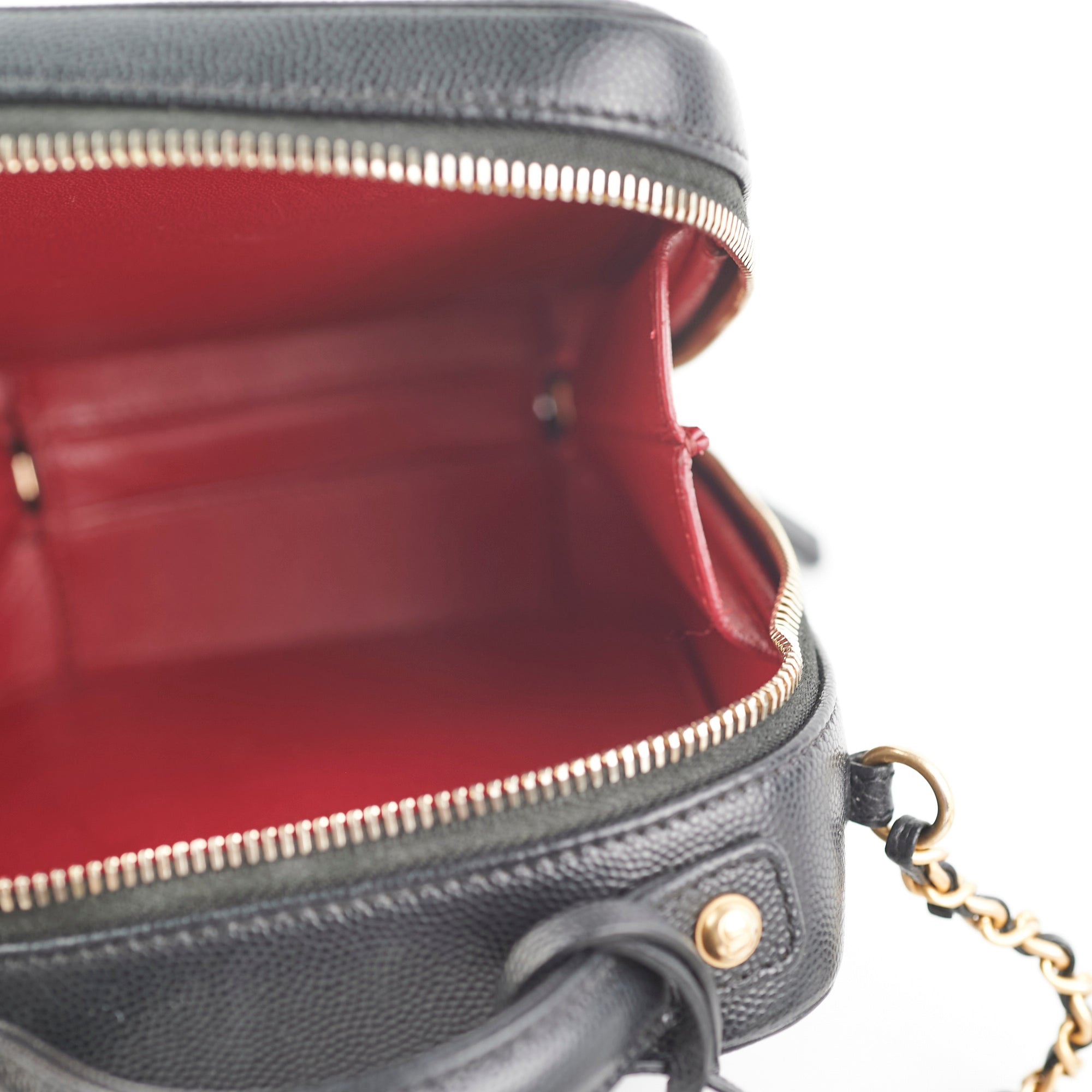 Chanel Caviar CC Filigree Vertical Vanity Case Bag Black | Luxury Designer Handbag for Women | Perfect for Evening Events, Parties & Special Occasions