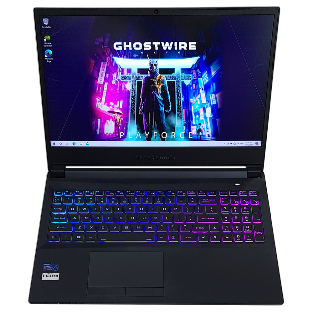 Aftershock Forge 15R Gaming Laptop - AMD Ryzen 5 3600, NVIDIA RTX 2060, 16GB RAM, 512GB SSD, 15.6