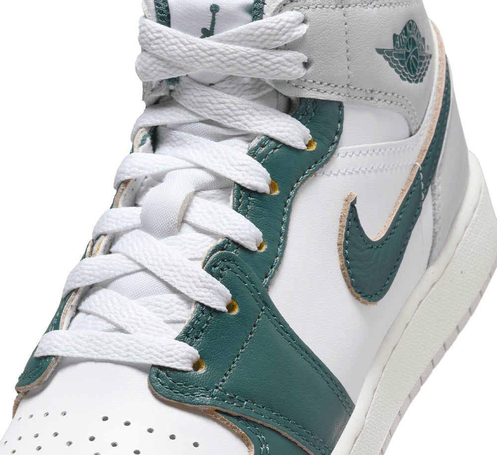 Air Jordan 1 Mid SE (GS) Basketball Shoes for Kids - Retro Style Sneakers for School, Sports & Casual Wear