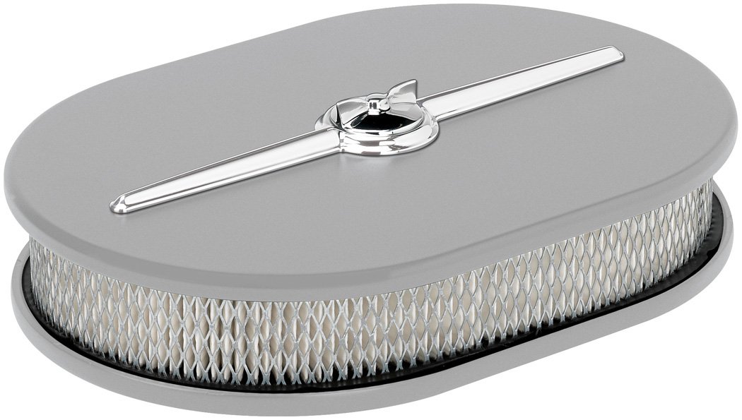 Billet Specialties Streamline Ready to Finish Small Oval Aluminum Air Cleaner - High Performance Air Intake for Classic Cars & Hot Rods - Perfect for Engine Upgrades & Custom Builds