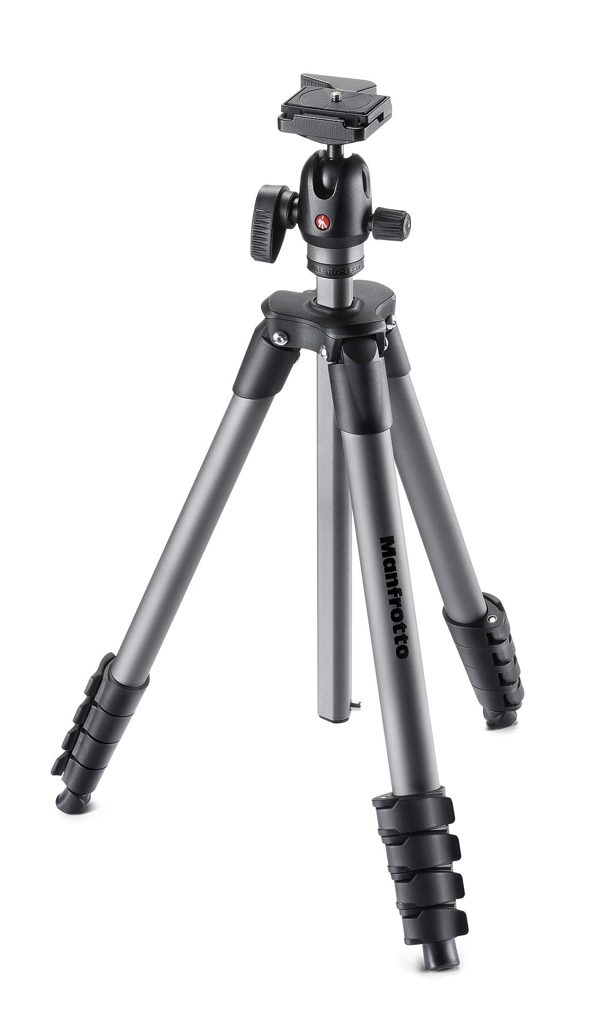 Manfrotto 1 - Professional Camera Tripod Stand with Adjustable Height | Perfect for Photography, Videography & Travel | Durable & Lightweight for Outdoor & Studio Use