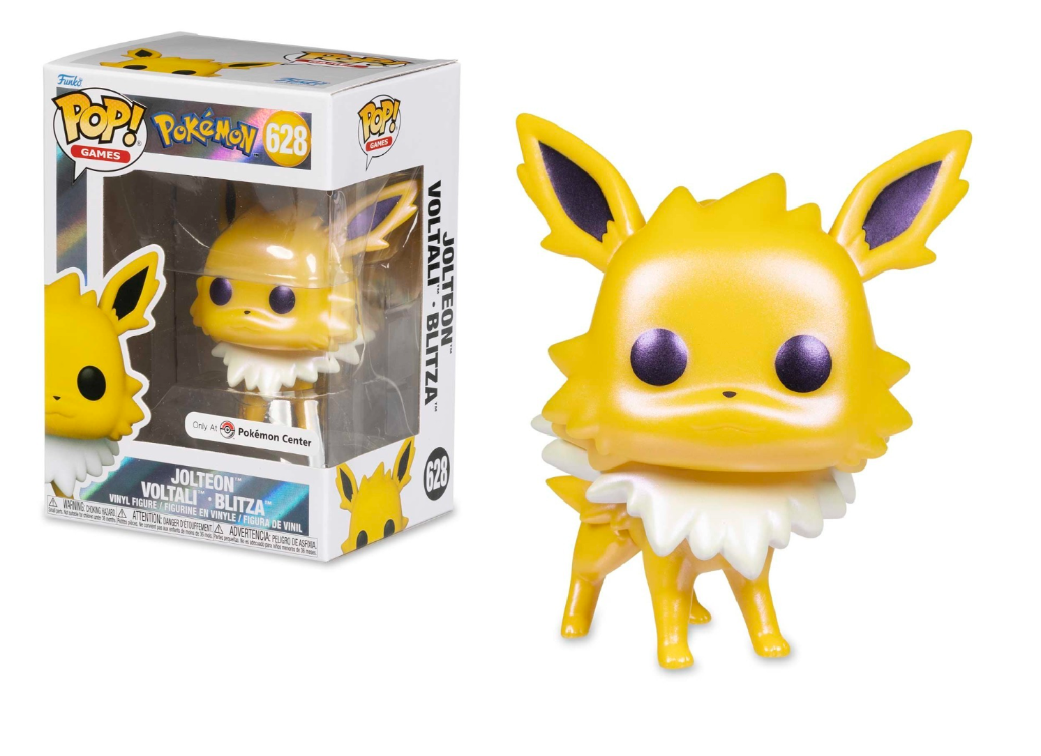 Pokemon Jolteon Pearlescent Pop Vinyl Figure - Exclusive Pokemon Center Collectible for Fans & Gifts