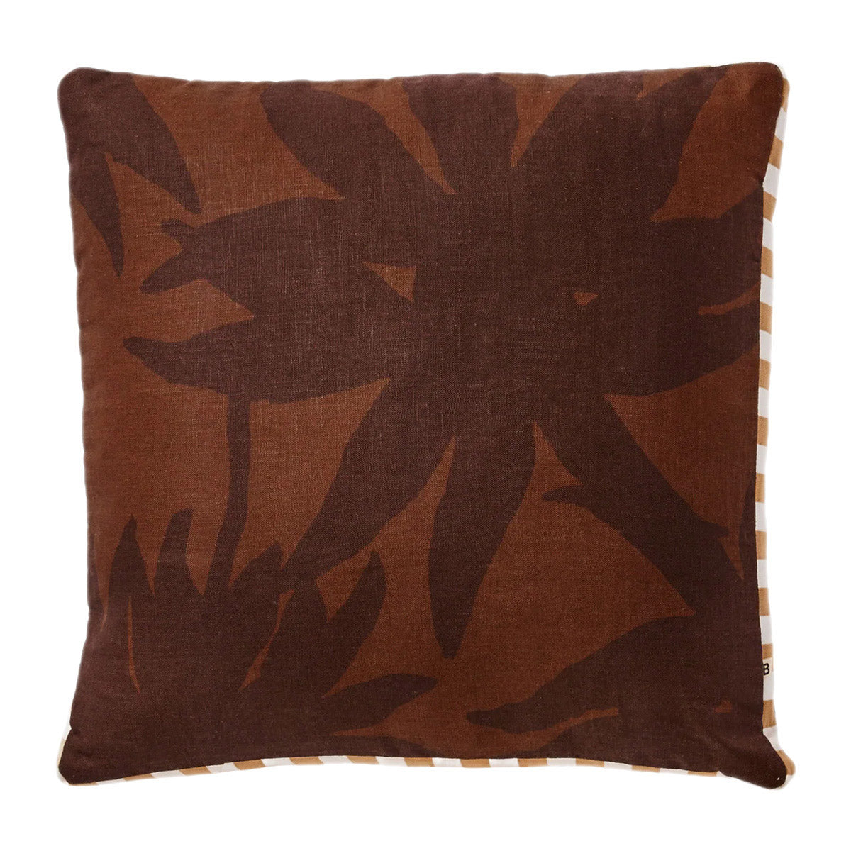 Premium Fleur Chocolate Cushion - Soft Decorative Throw Pillow for Sofa, Bed & Home Decor - Perfect for Living Room, Bedroom & Cozy Spaces