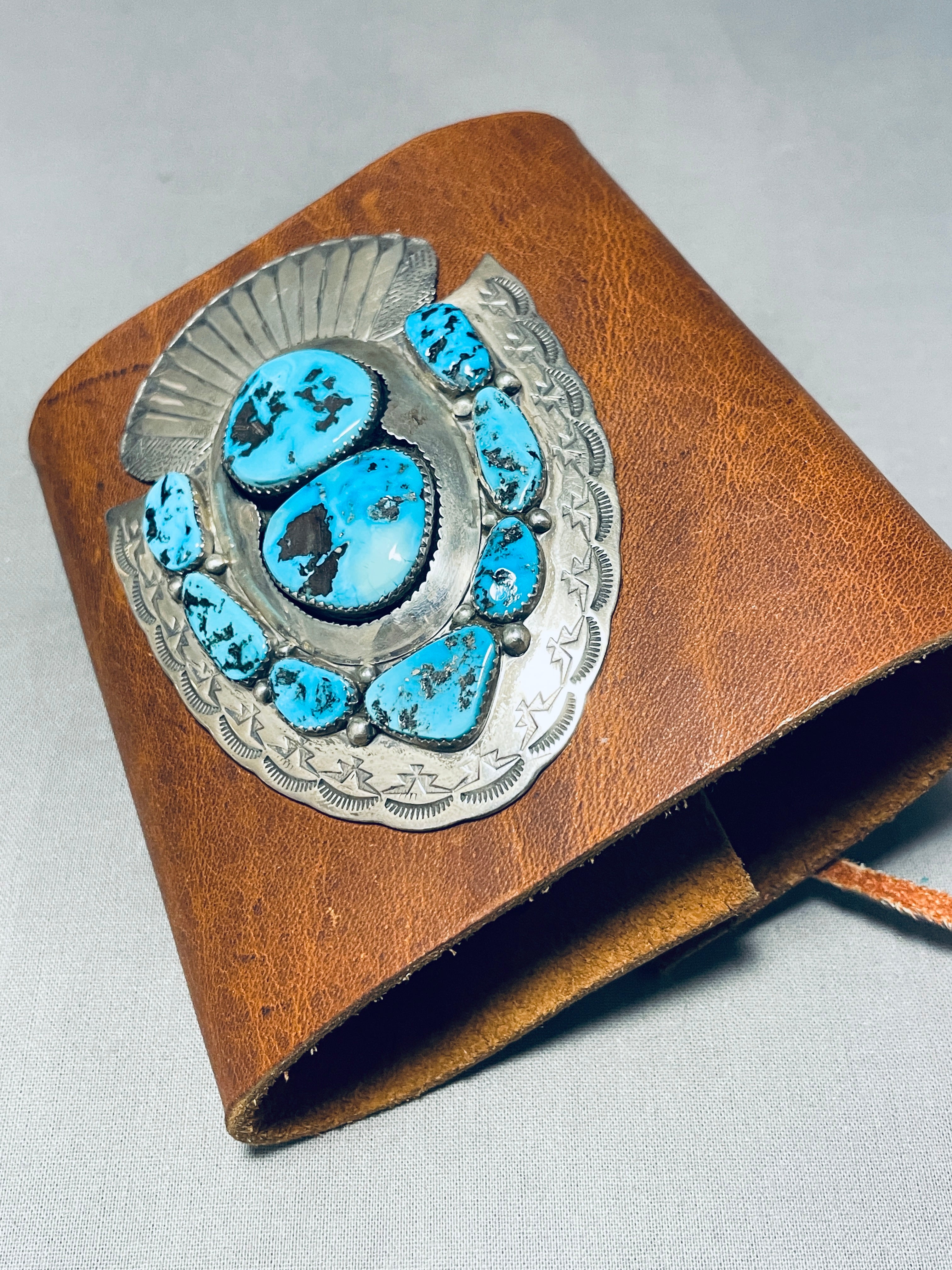 Vintage Navajo Turquoise Sterling Silver Ketoh Bracelet - Arrowhead Protector - Native American Jewelry for Men & Women - Perfect for Boho Fashion, Western Style & Spiritual Protection