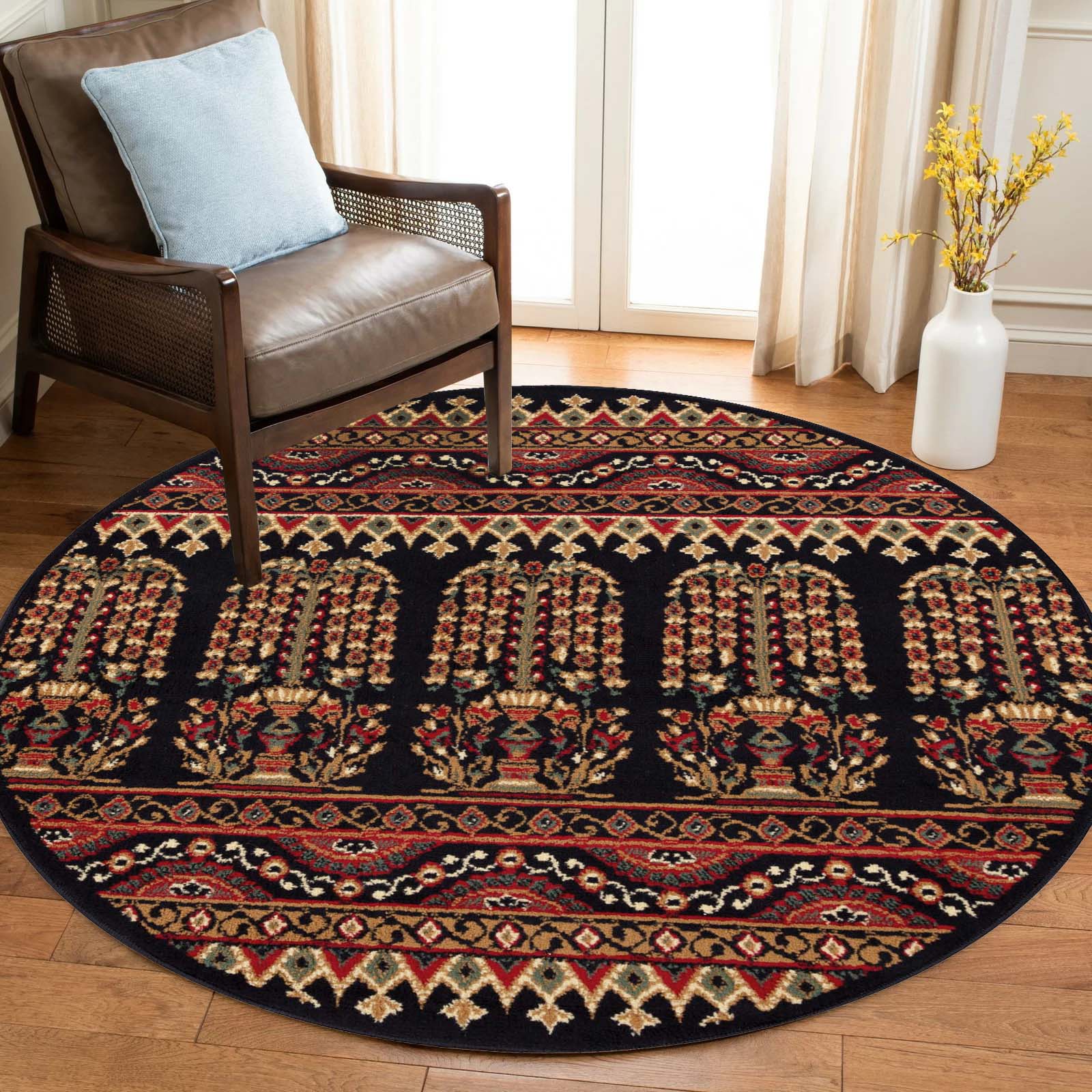 Adorable Abstract Floral Indoor Area Rug - Soft Non-Slip Living Room Carpet for Bedroom, Nursery & Home Decor | Boho Chic Design