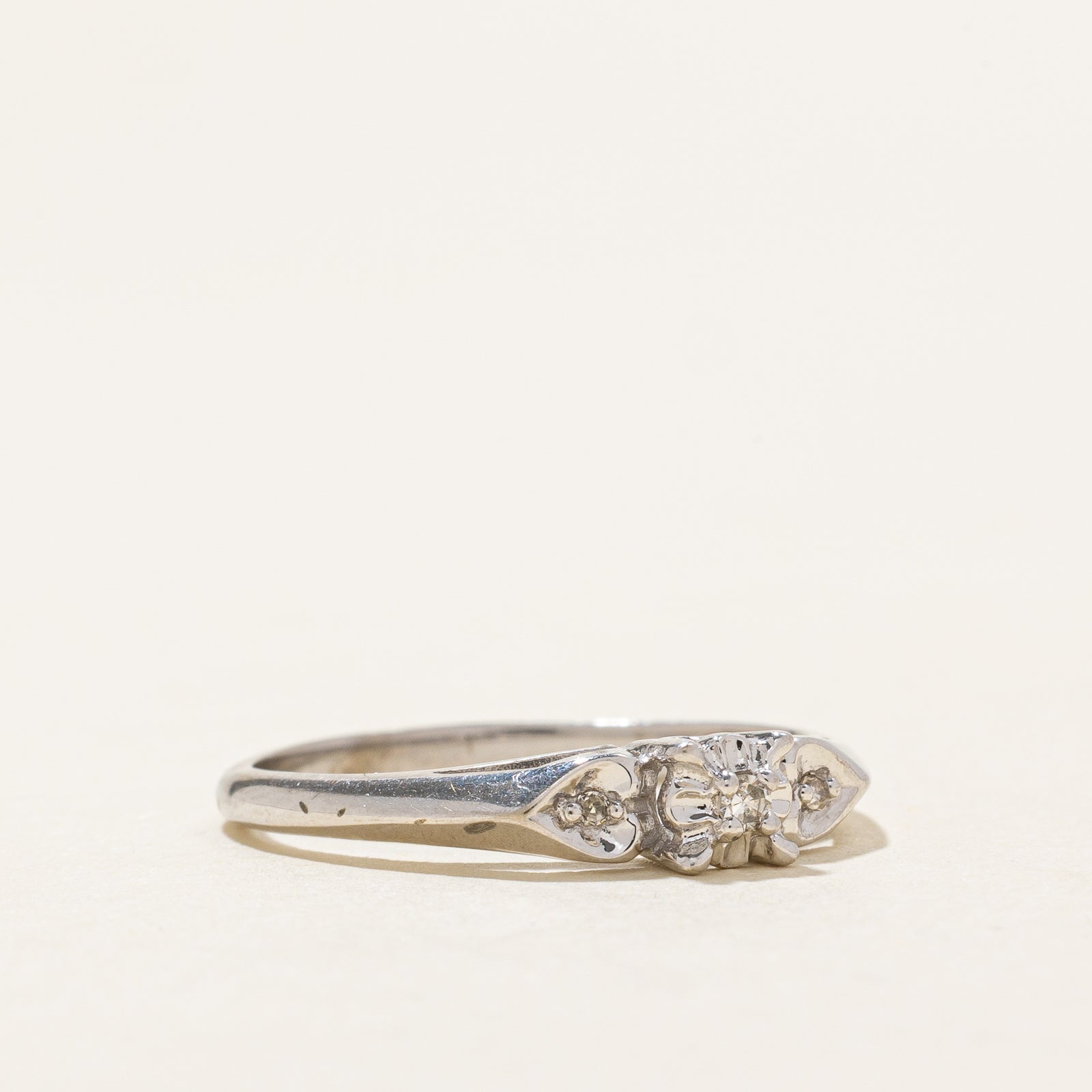 0.03ctw Illusion Set Diamond Ring - Size 6.5 | Elegant Wedding Band, Anniversary Gift for Her | Perfect for Engagement, Proposals & Special Occasions