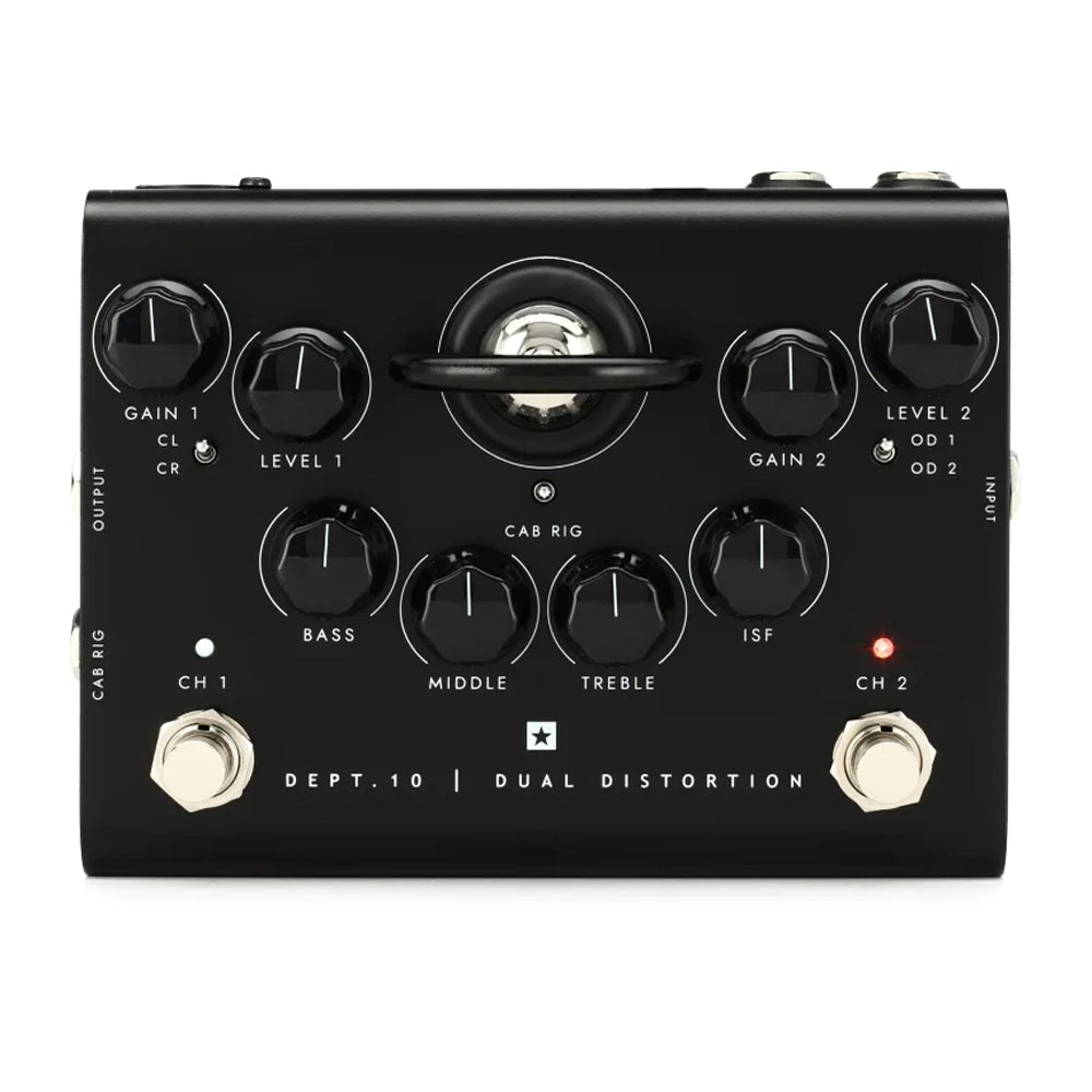 Blackstar Dept. 10 Dual Distortion Guitar Effects Pedal - Professional Overdrive & Fuzz for Electric Guitar - Perfect for Rock, Metal & Studio Recording