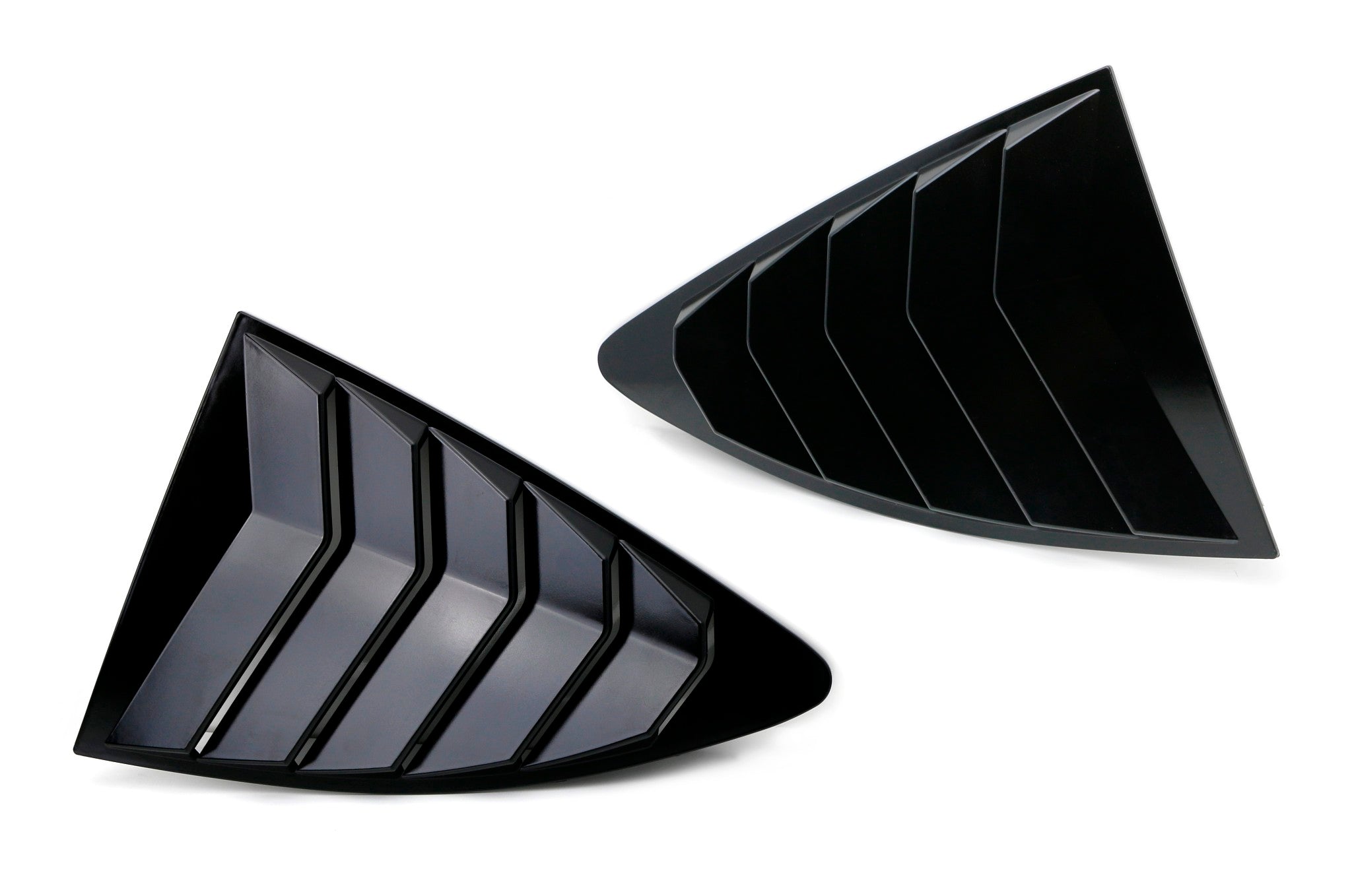 Gloss Black Rear Side Window Vent Louvers for 2013-2021 Scion FRS Toyota 86 Subaru BRZ - Sleek Car Accessory for Enhanced Style & Airflow
