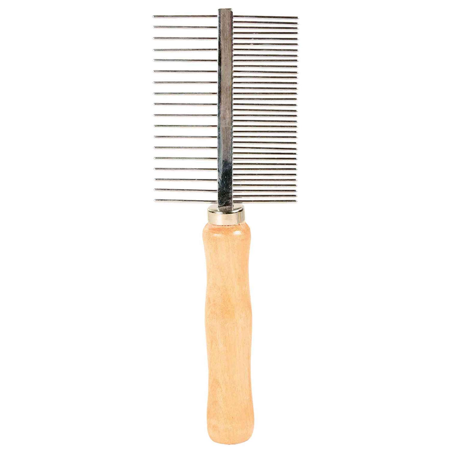 Trixie Double-Sided Pet Comb - Medium & Wide Teeth for Dogs & Cats Grooming