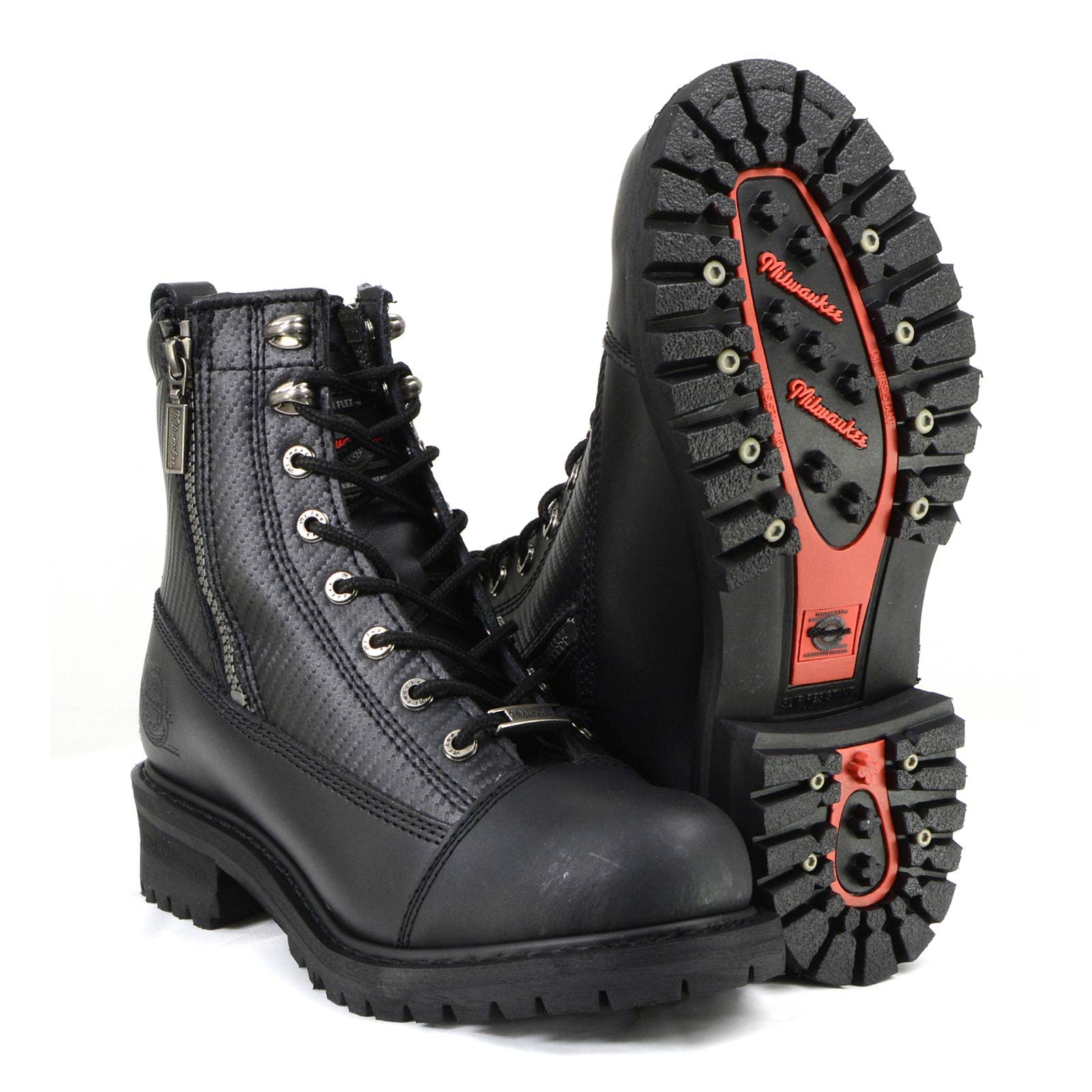 Premium Accelerator Leather Motorcycle Boots for Men - Durable & Comfortable Riding Boots for Long-Distance Touring & Cruising