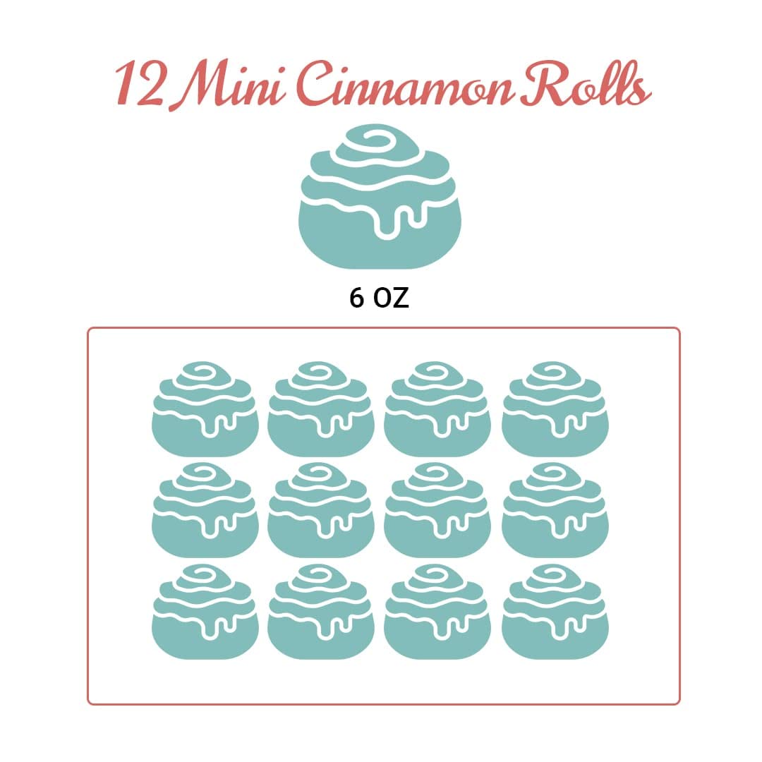 Gourmet Maple Nut Cinnamon Rolls - Pack of 12 (6 oz Each) | Fresh Baked Breakfast Pastries | Perfect for Brunch, Holiday Gatherings & Coffee Time
