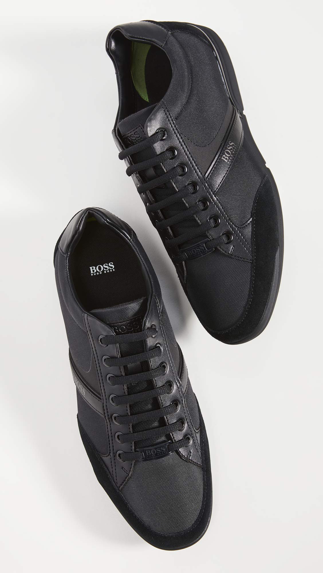 Hugo Boss BOSS Men's Saturn Sneakers - Premium Leather Casual Shoes for Men | Comfortable Walking & Everyday Wear | Office, Travel & Street Style Fashion