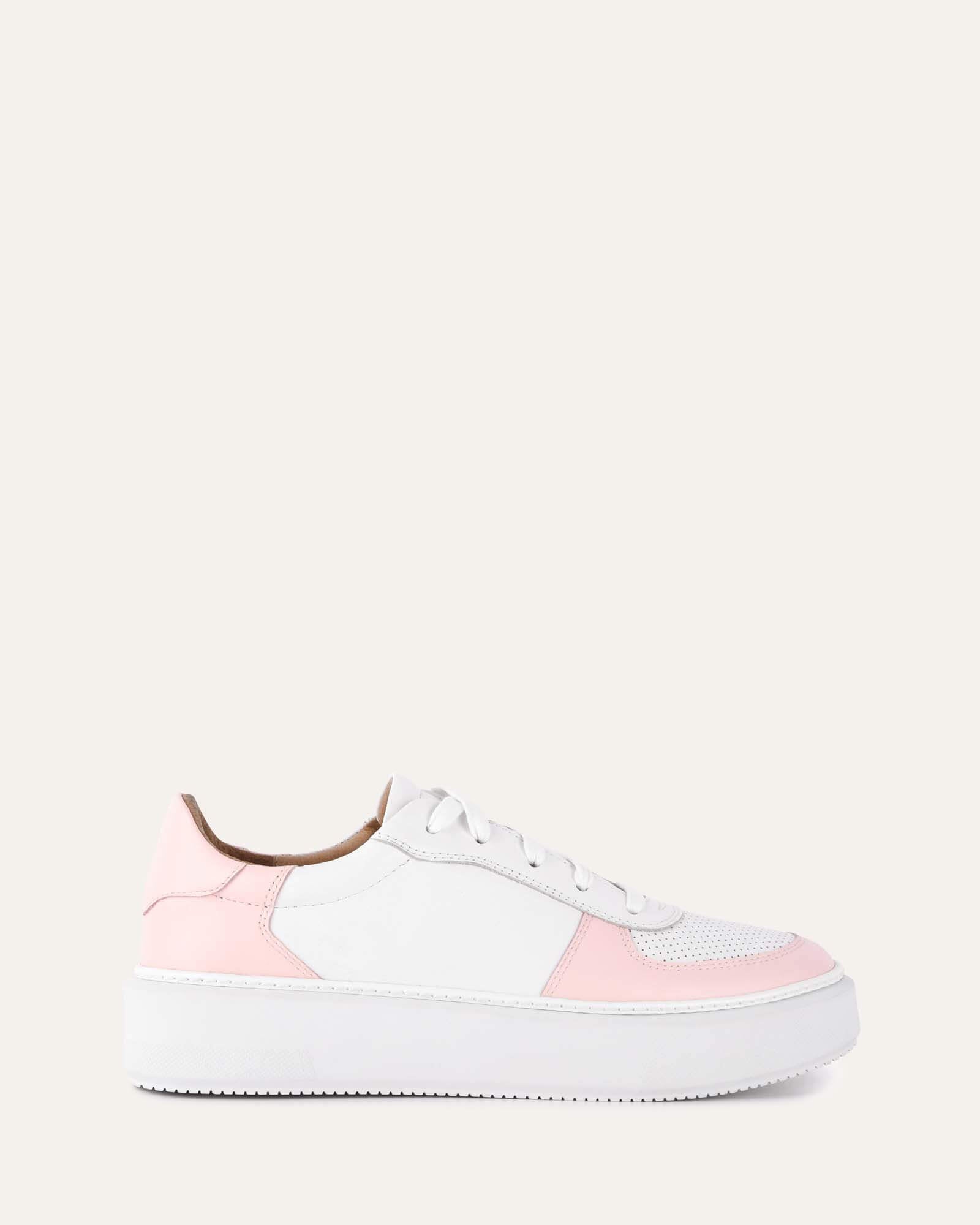 WHITE SOFT PINK LEATHER