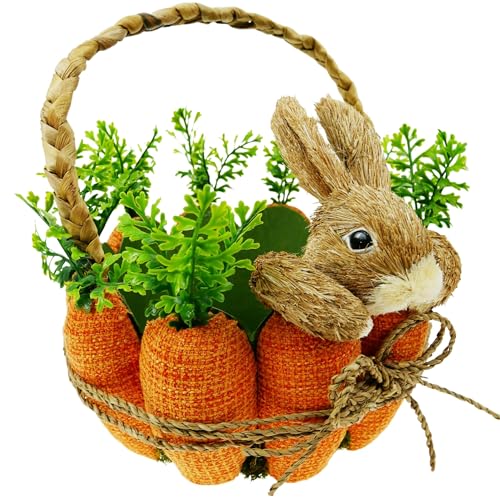 Straw Bunny Basket